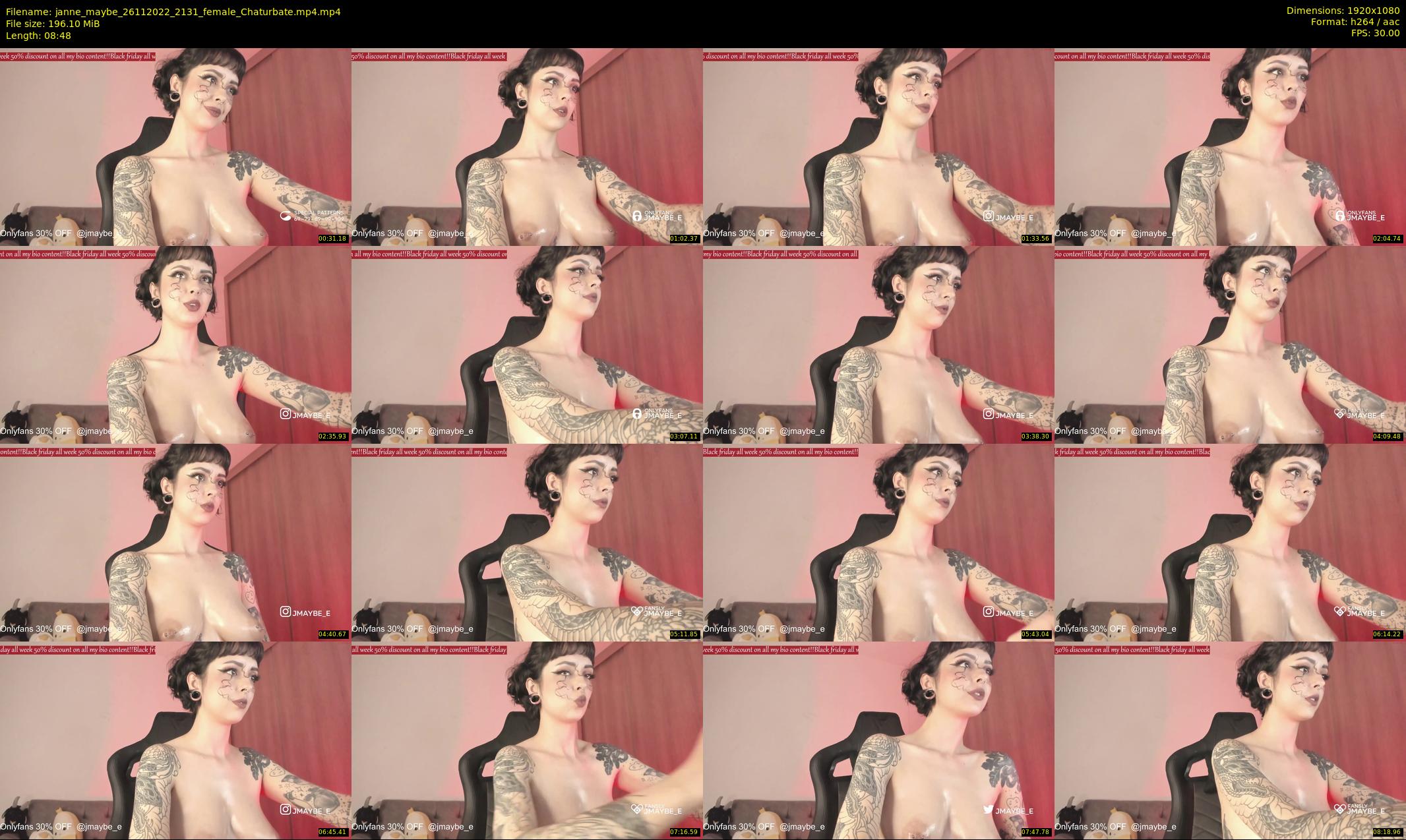 janne_maybe — 9 minute Chaturbate female cam show recording, 1080p, Nov 26, 2022
