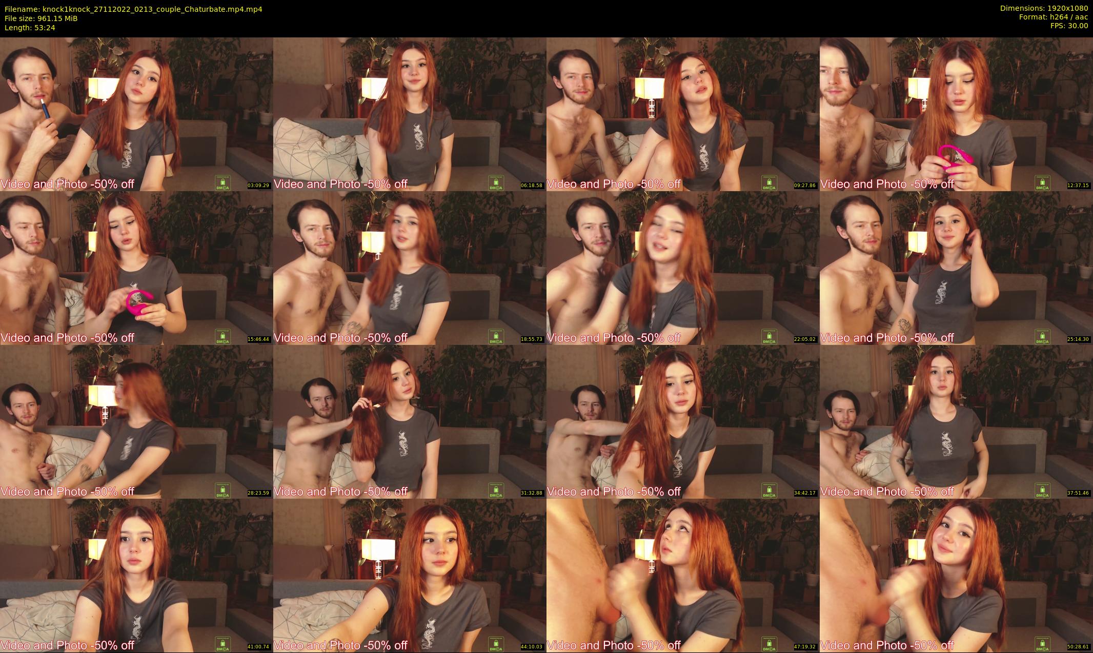 knock1knock — 54 minute Chaturbate couple cam show recording, 1080p, Nov 27, 2022