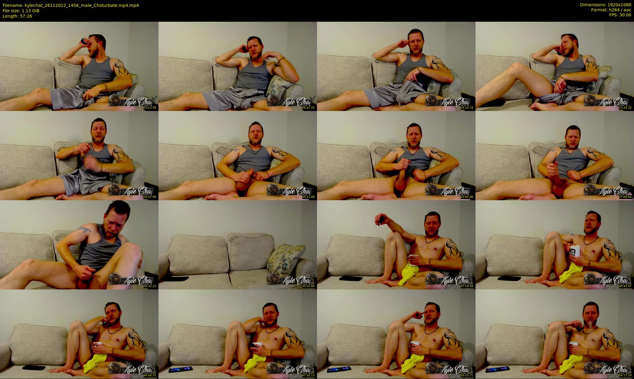kylechat — 58 minute Chaturbate male cam show recording, 1080p, Nov 26, 2022