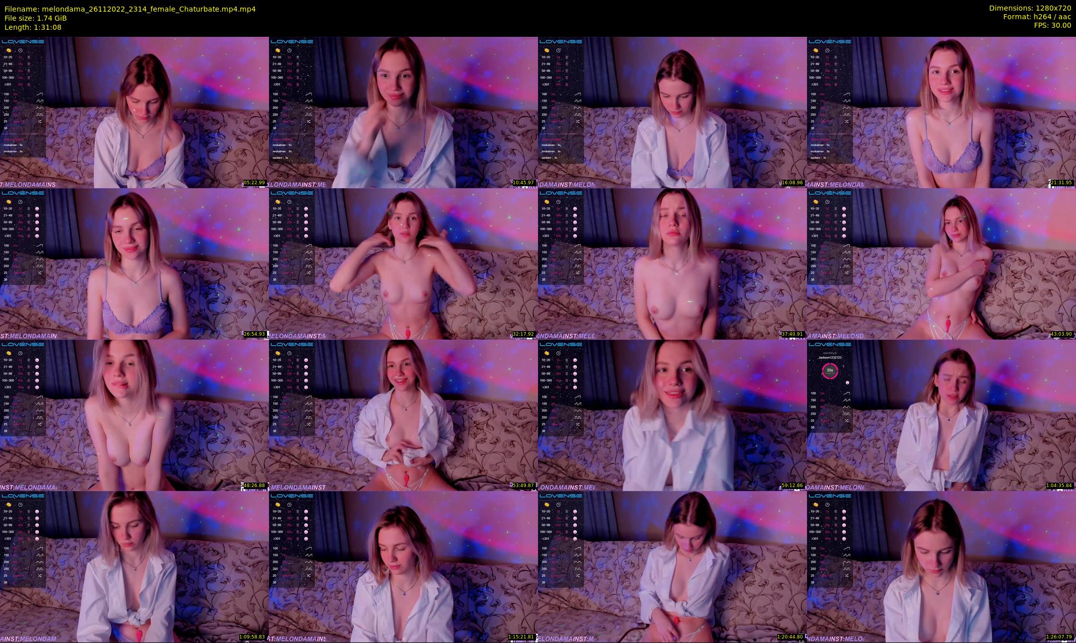 melondama — 92 minute Chaturbate female cam show recording, 720p, Nov 26, 2022