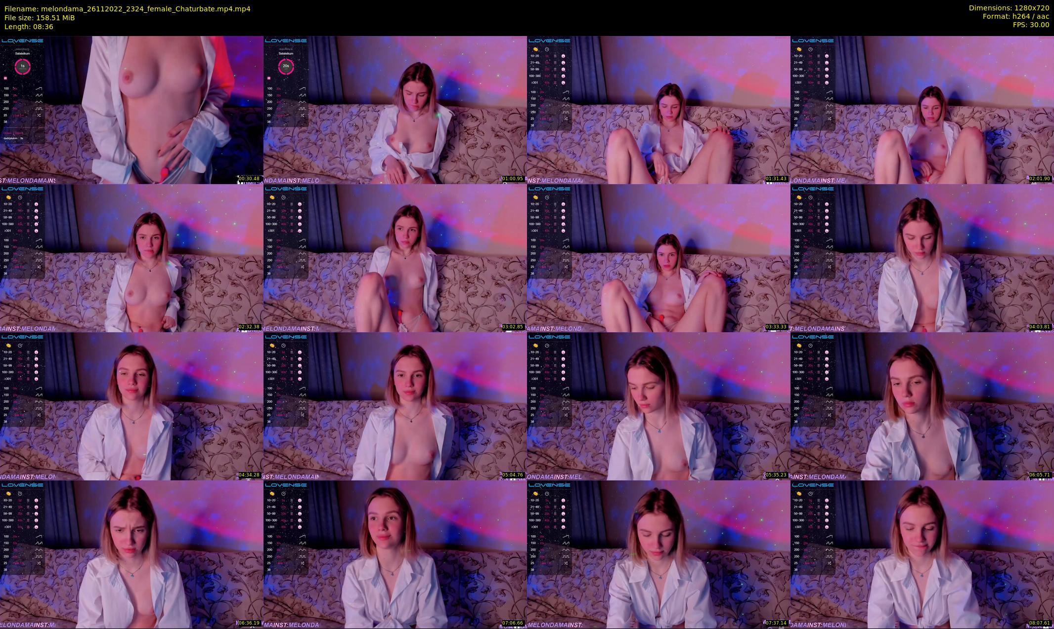 melondama — 9 minute Chaturbate female cam show recording, 720p, Nov 26, 2022