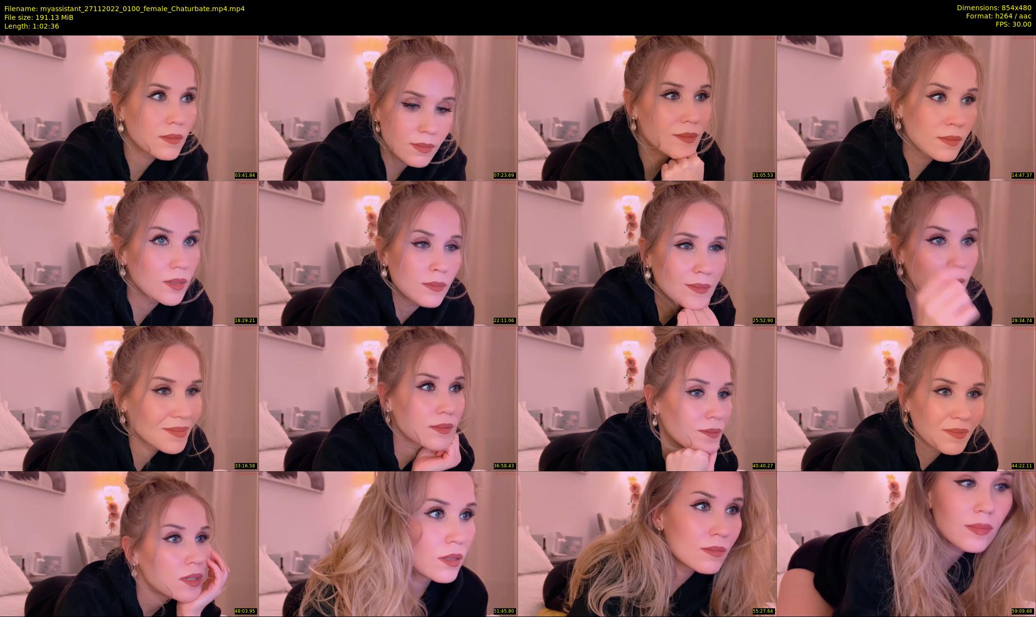 myassistant — 63 minute Chaturbate female cam show recording, 480p, Nov 27, 2022