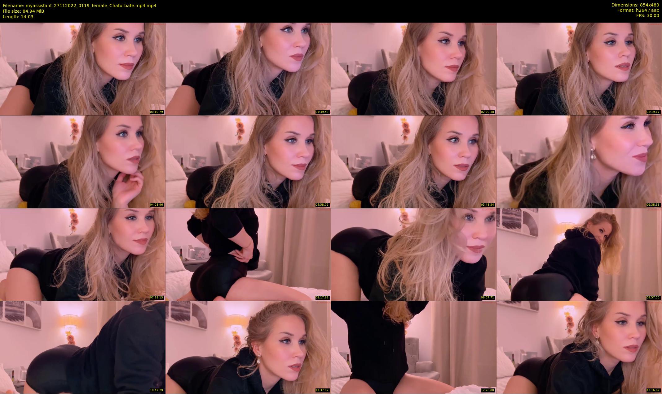 myassistant — 15 minute Chaturbate female cam show recording, 480p, Nov 27, 2022