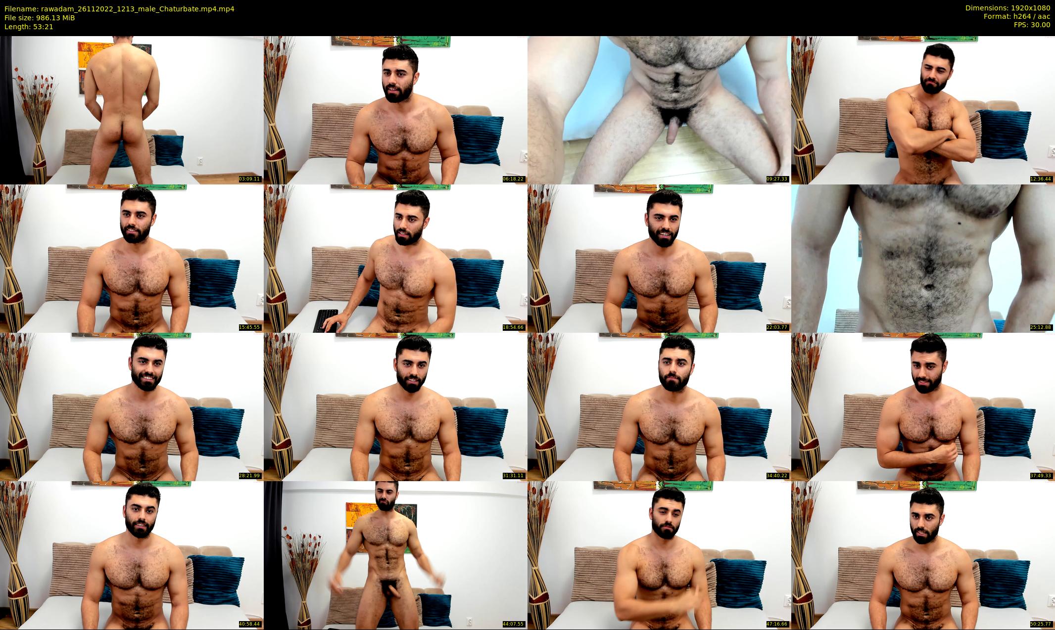 rawadam — 54 minute Chaturbate male cam show recording, 1080p, Nov 26, 2022