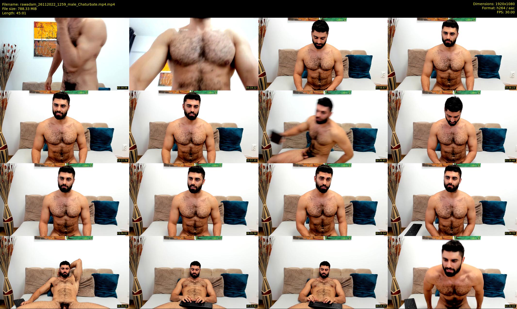 rawadam — 46 minute Chaturbate male cam show recording, 1080p, Nov 26, 2022
