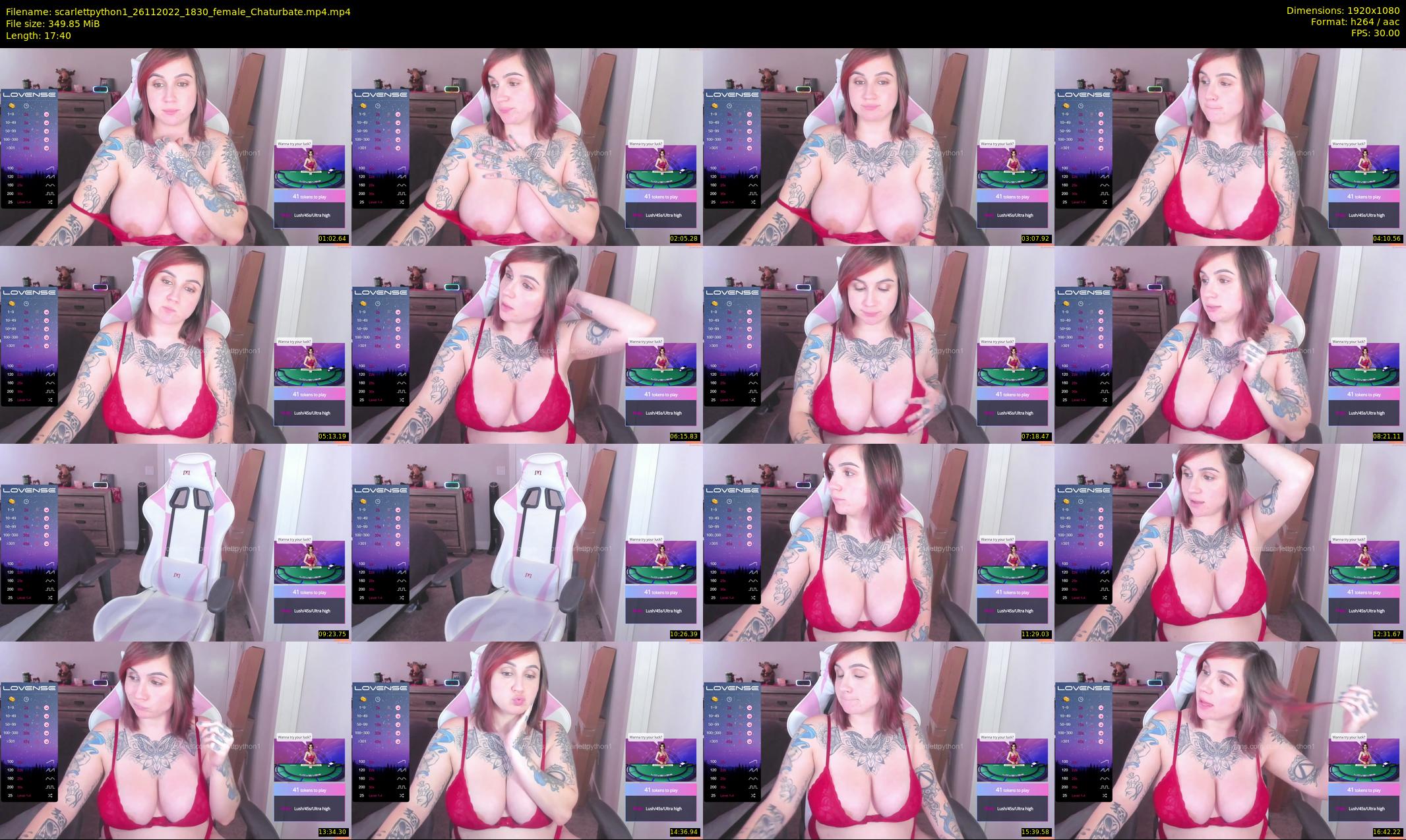 scarlettpython1 — 18 minute Chaturbate female cam show recording, 1080p, Nov 26, 2022