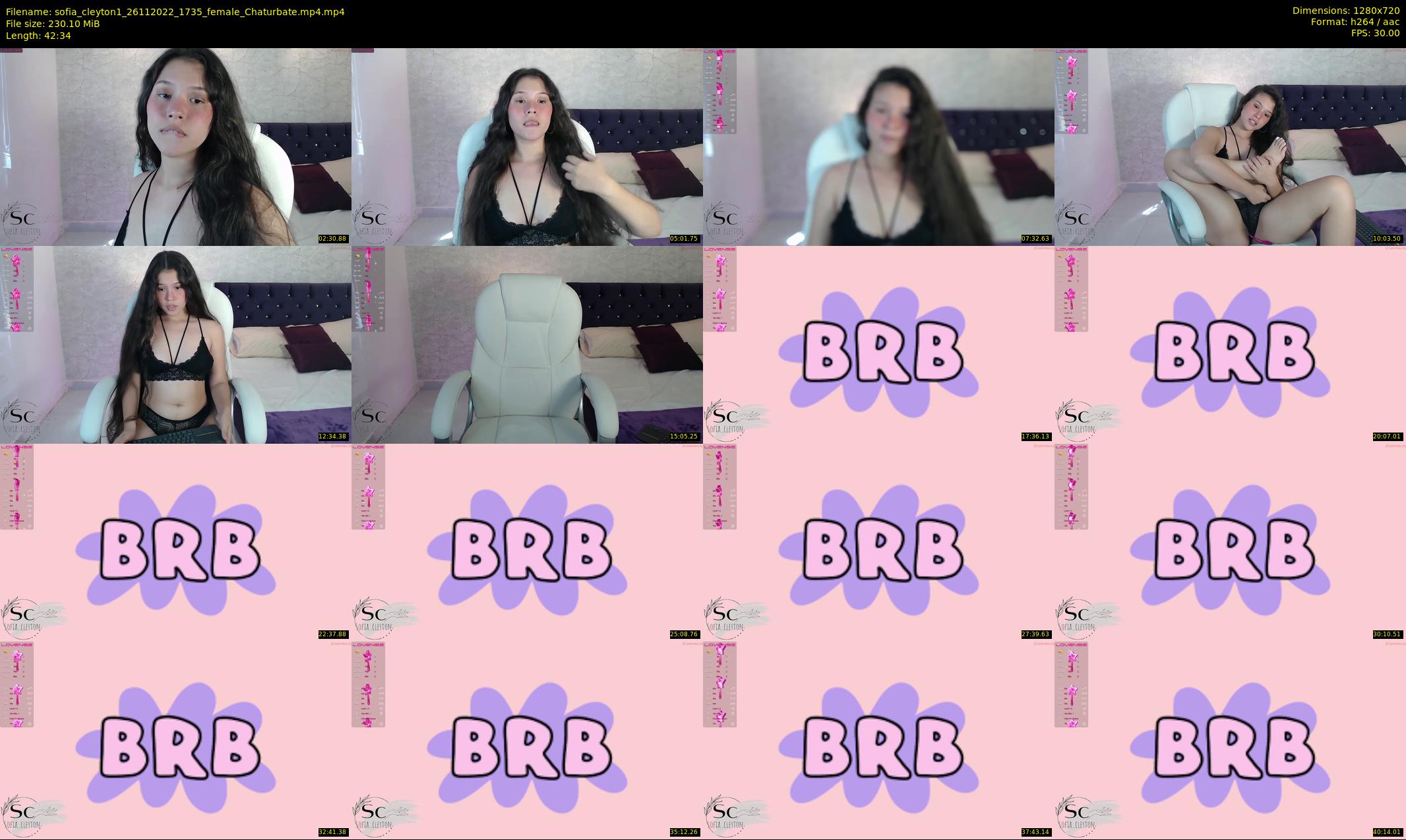 sofia_cleyton1 — 43 minute Chaturbate female cam show recording, 720p, Nov 26, 2022