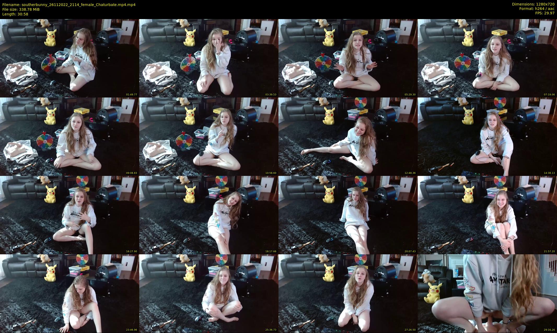 southerbunny — 31 minute Chaturbate female cam show recording, 720p, Nov 26, 2022