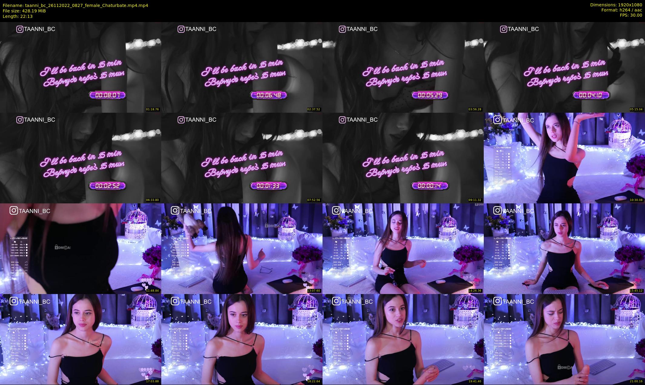 taanni_bc — 23 minute Chaturbate female cam show recording, 1080p, Nov 26, 2022