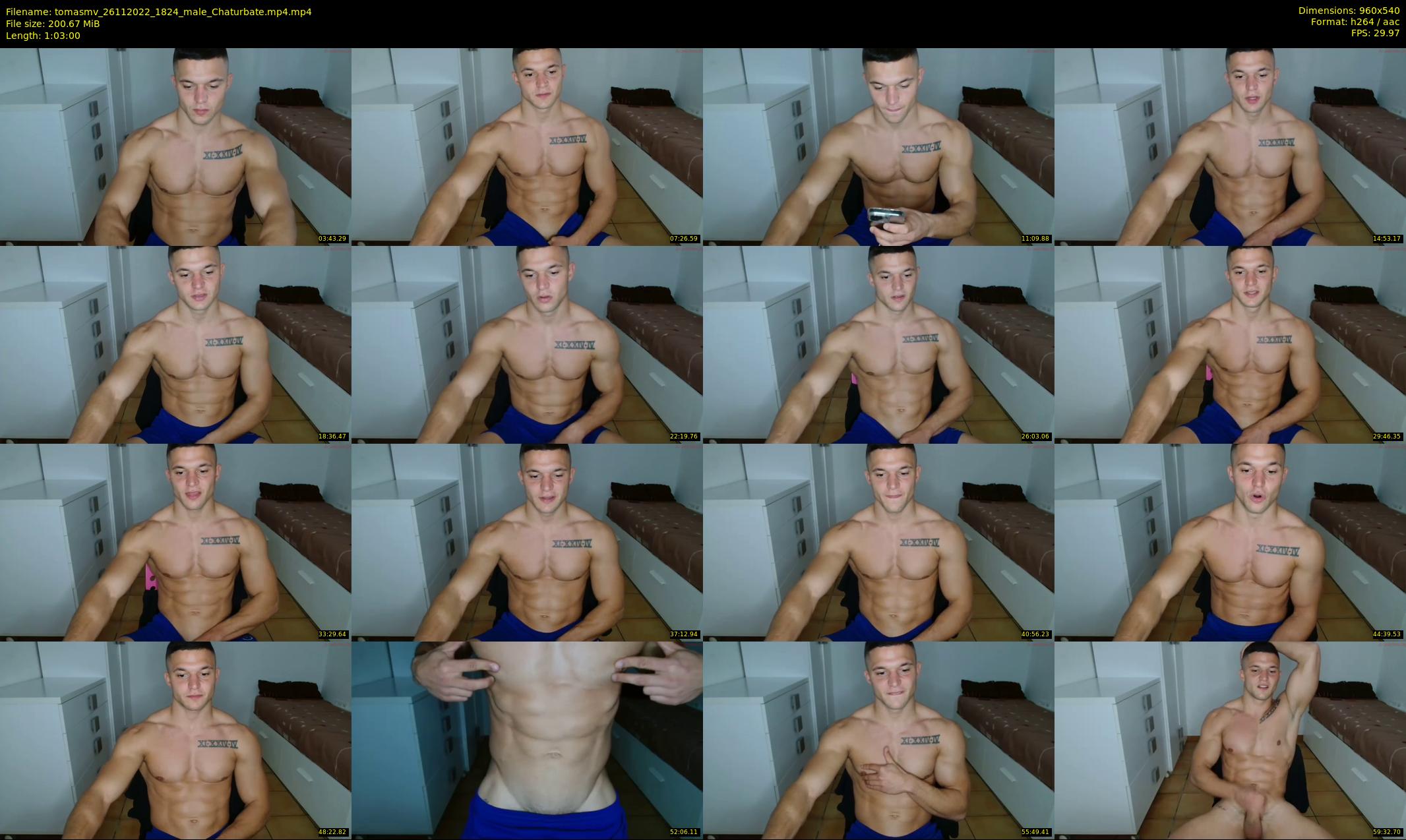 tomasmv — 63 minute Chaturbate male cam show recording, 480p, Nov 26, 2022