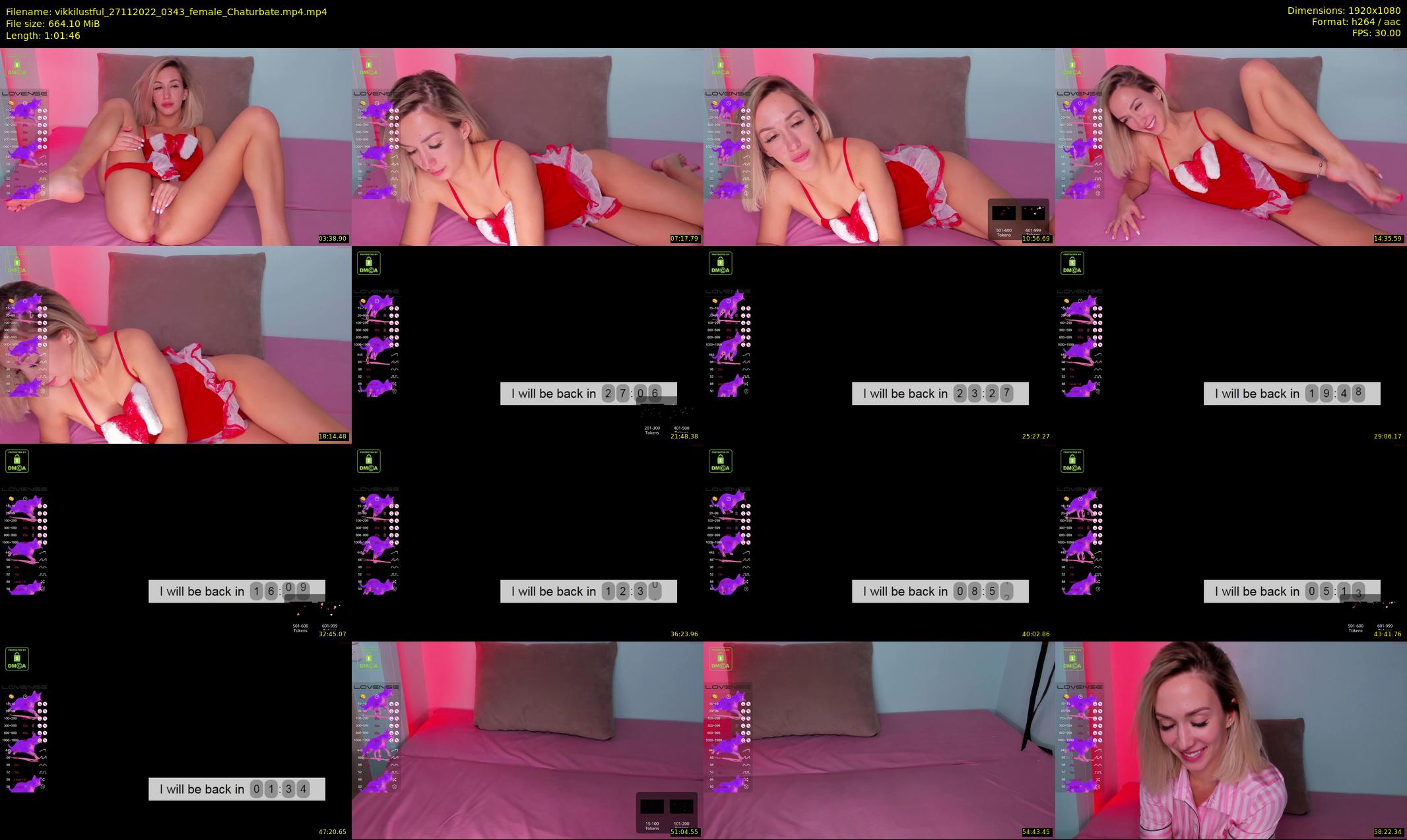 vikkilustful — 62 minute Chaturbate female cam show recording, 1080p, Nov 27, 2022