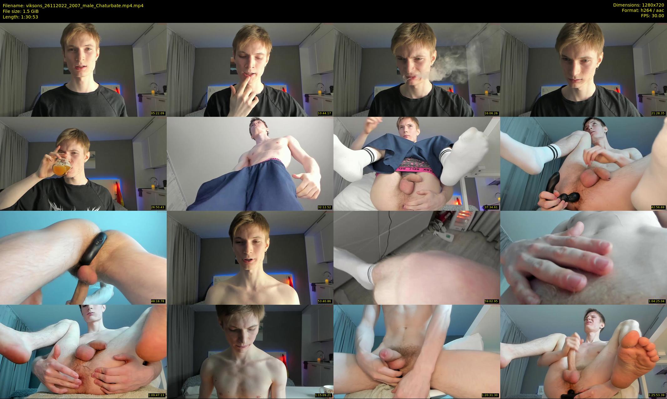 viksons — 91 minute Chaturbate male cam show recording, 720p, Nov 26, 2022