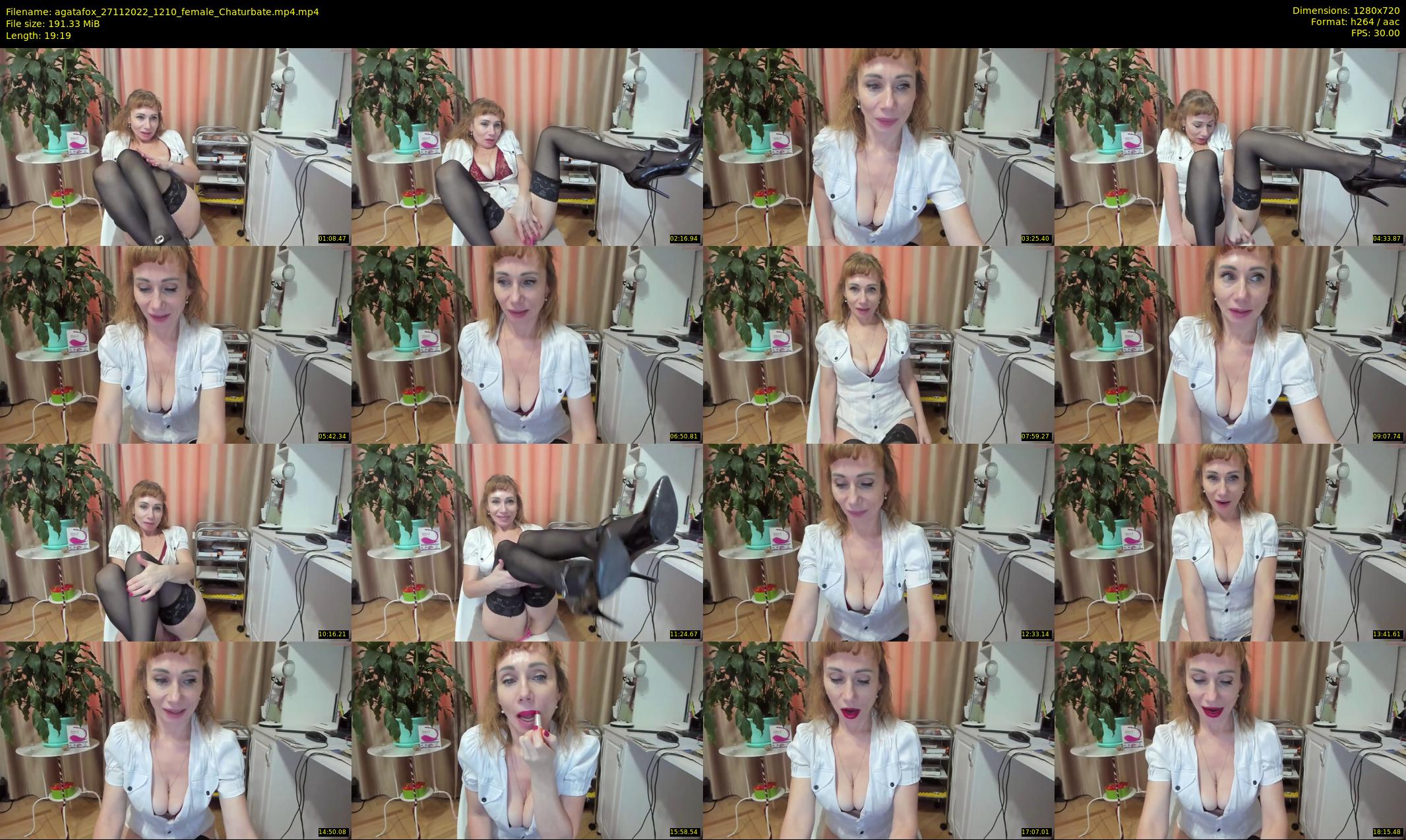 agatafox — 20 minute Chaturbate female cam show recording, 720p, Nov 27, 2022
