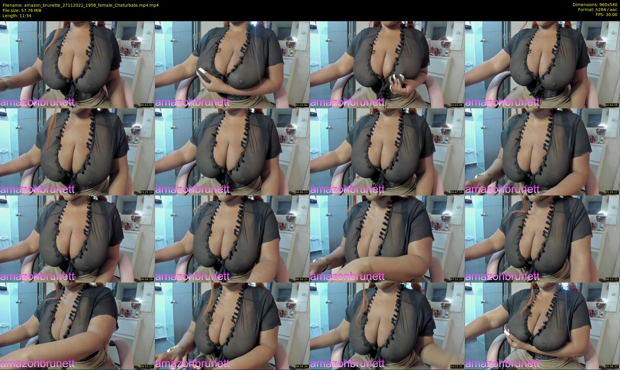 amazon_brunette — 12 minute Chaturbate female cam show recording, 480p, Nov 27, 2022