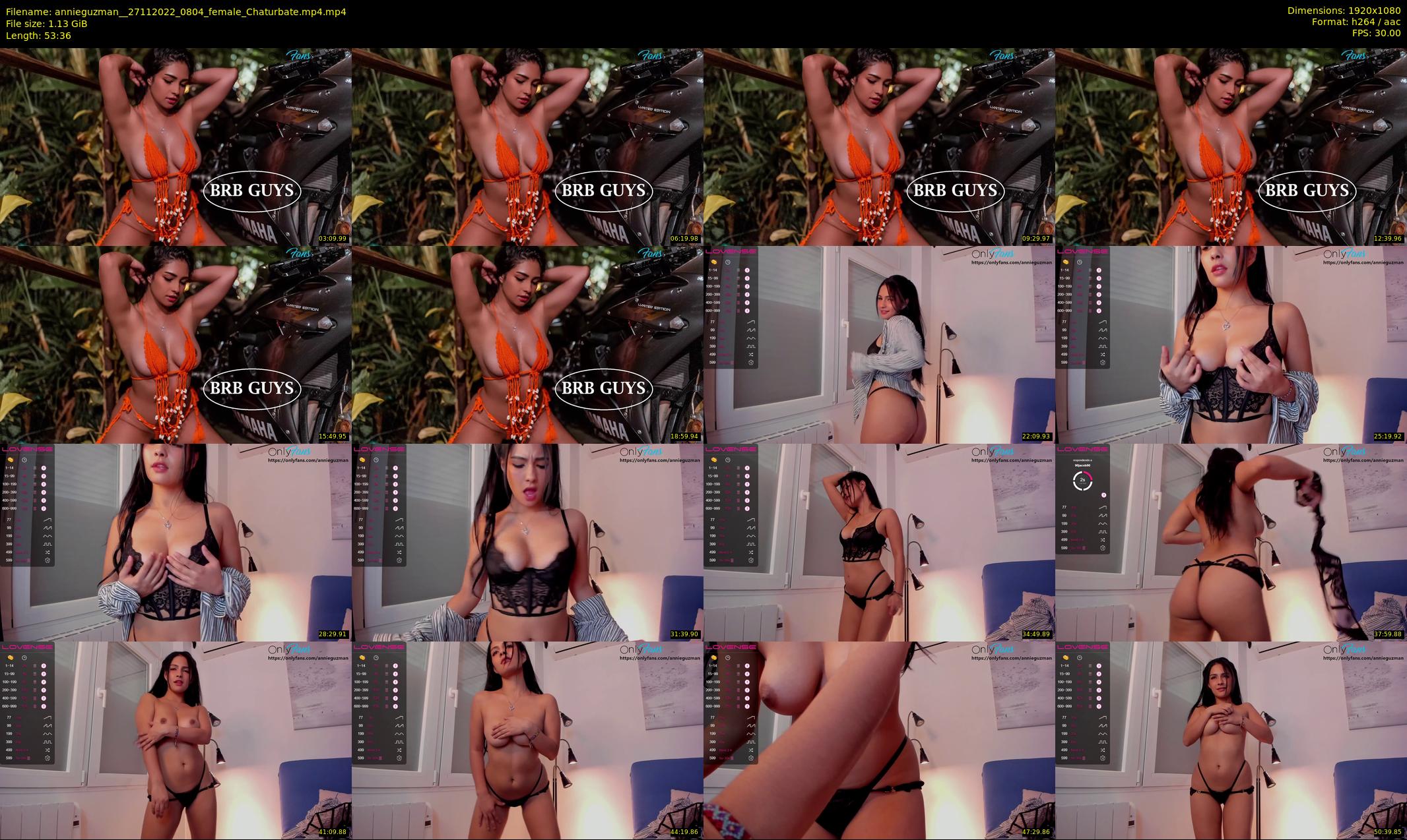 annieguzman_ — 54 minute Chaturbate female cam show recording, 1080p, Nov 27, 2022