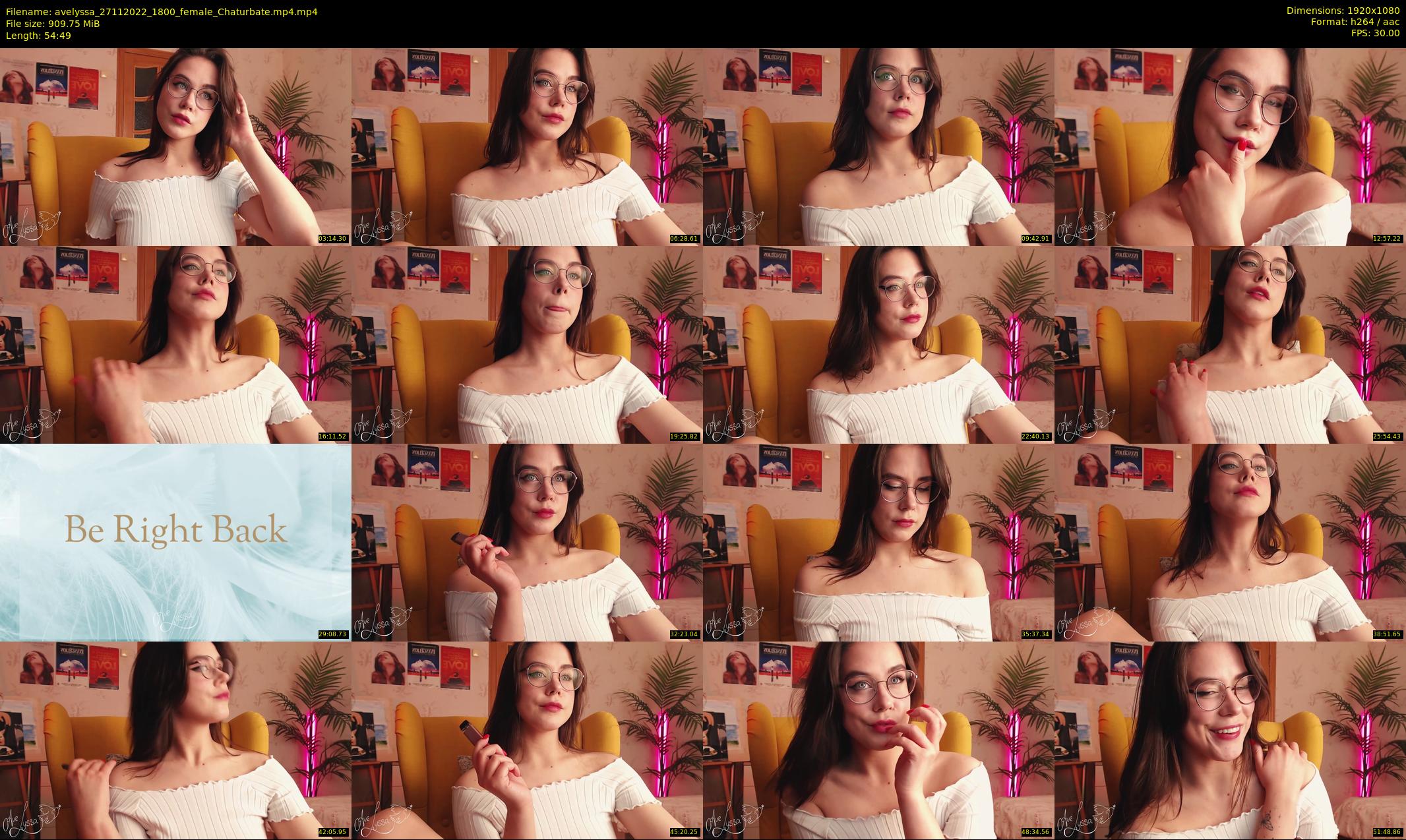 avelyssa — 55 minute Chaturbate female cam show recording, 1080p, Nov 27, 2022