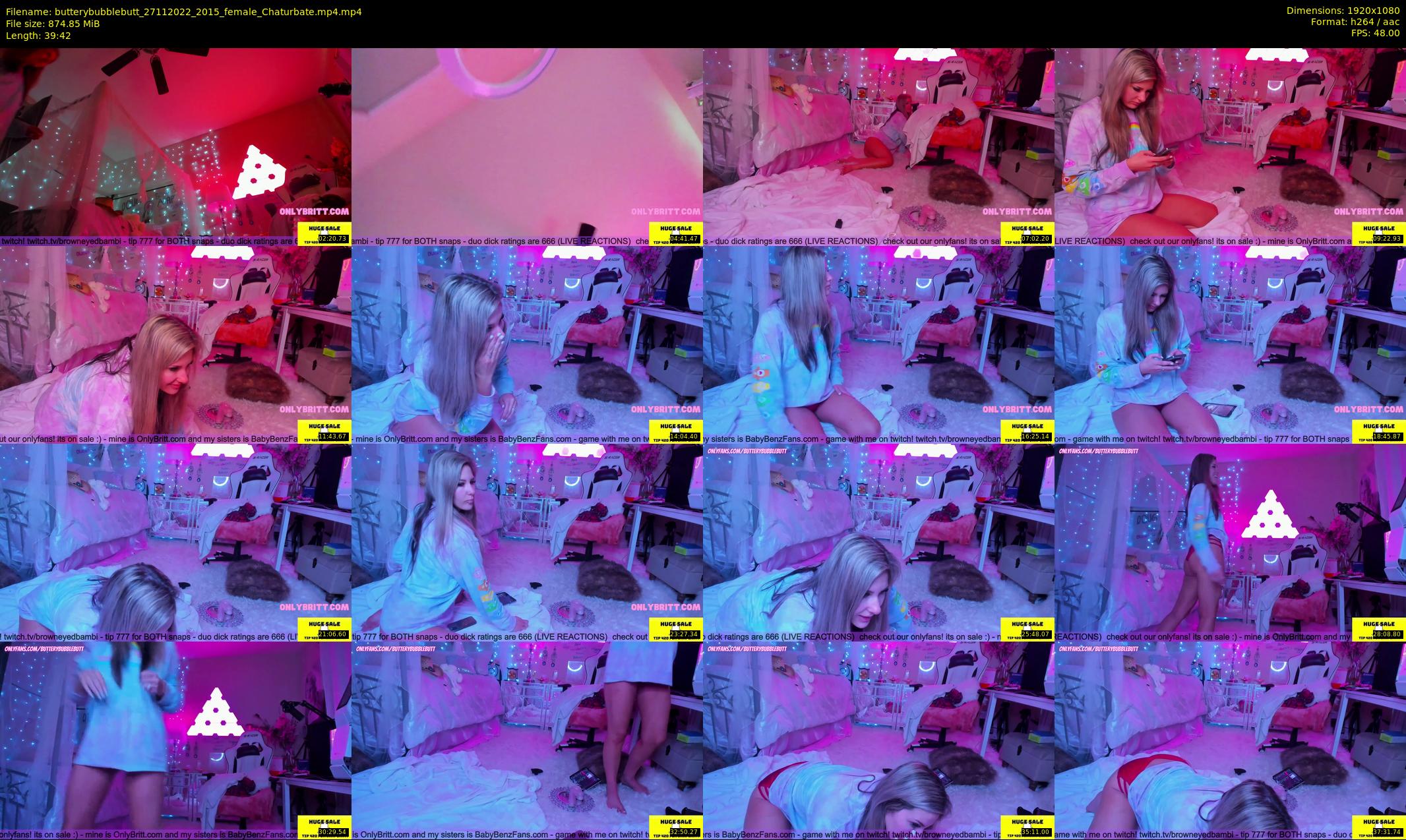 butterybubblebutt — 40 minute Chaturbate couple cam show recording, 1080p, Nov 27, 2022