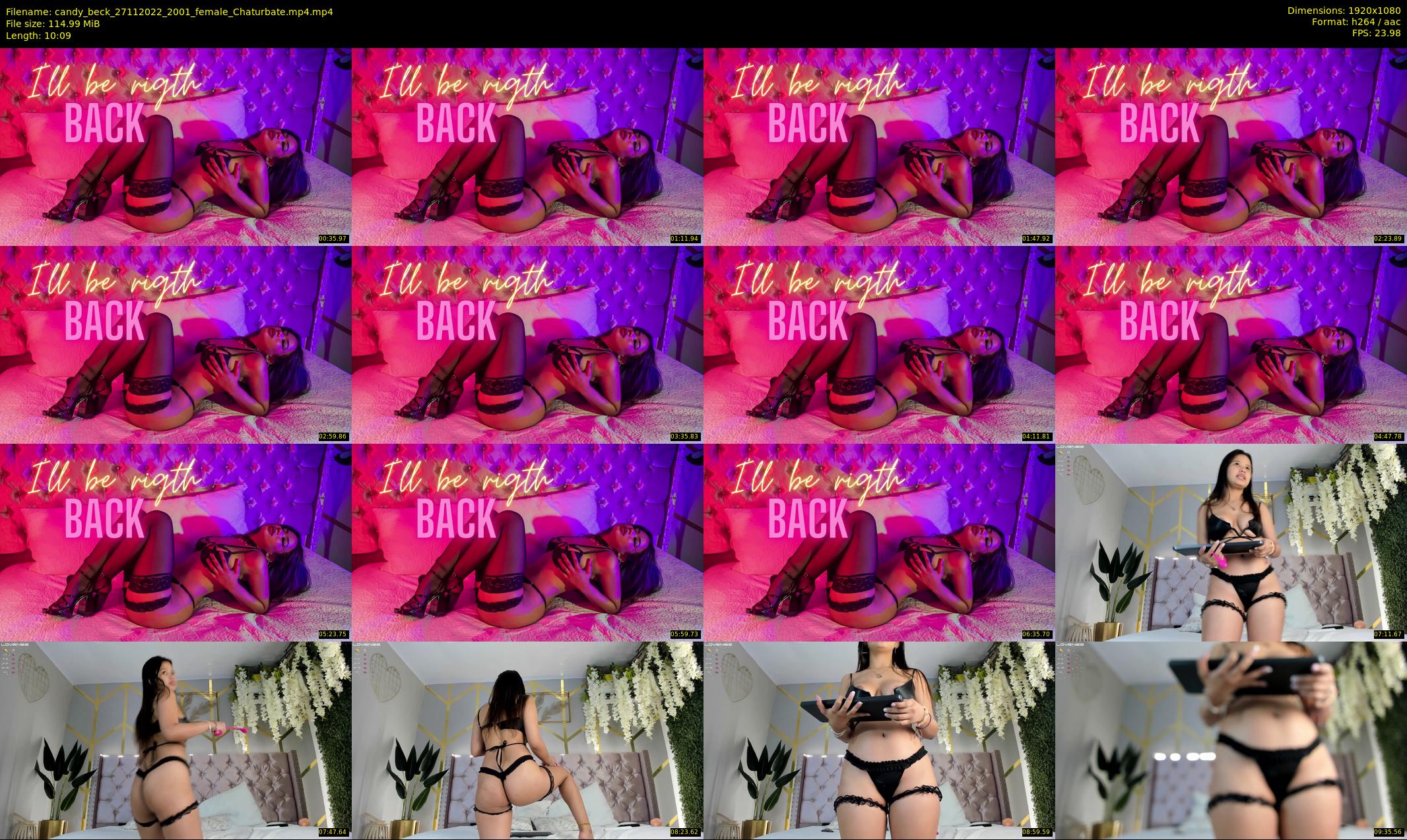 candy_beck — 11 minute Chaturbate female cam show recording, 1080p, Nov 27, 2022