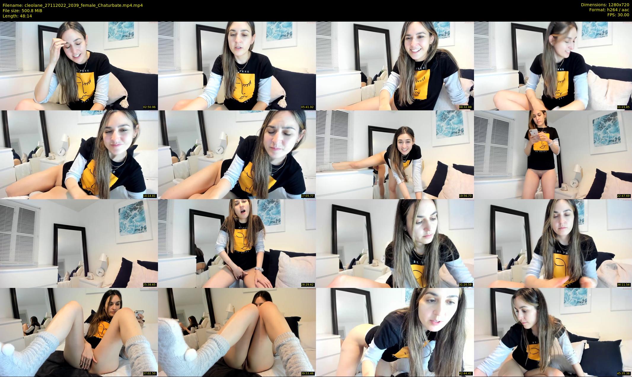 cleolane — 49 minute Chaturbate female cam show recording, 720p, Nov 27, 2022
