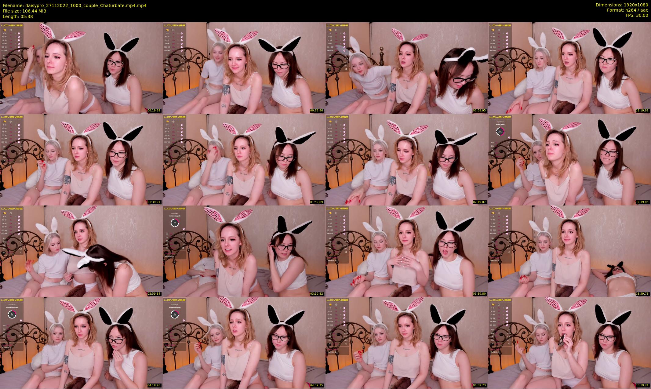 daisypro — 6 minute Chaturbate couple cam show recording, 1080p, Nov 27, 2022
