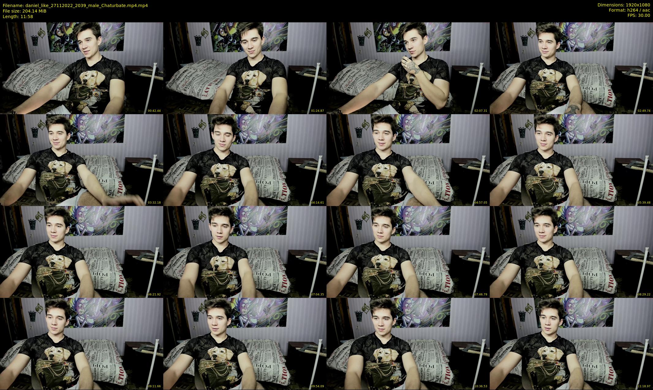 daniel_like — 12 minute Chaturbate male cam show recording, 1080p, Nov 27, 2022