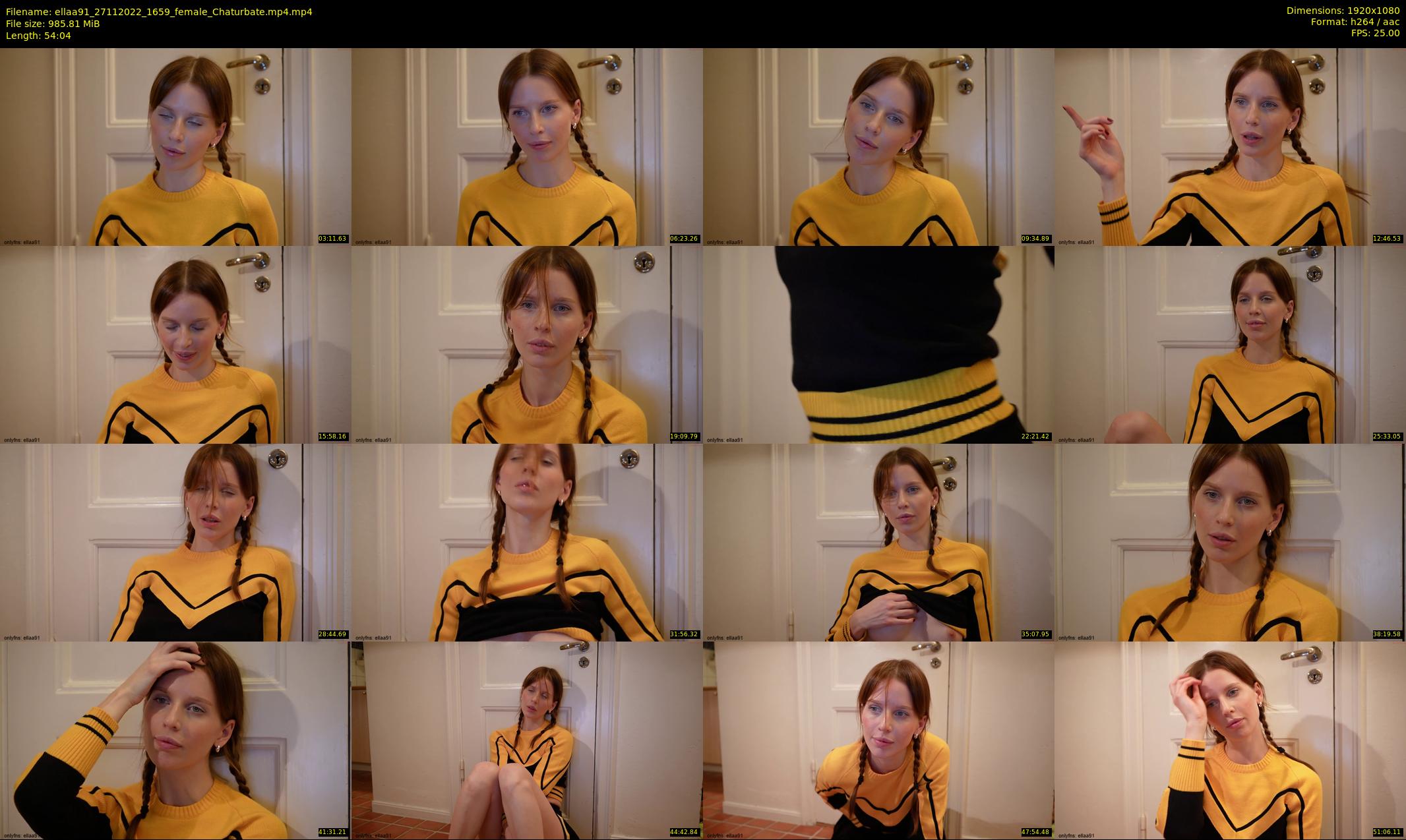 ellaa91 — 55 minute Chaturbate female cam show recording, 1080p, Nov 27, 2022