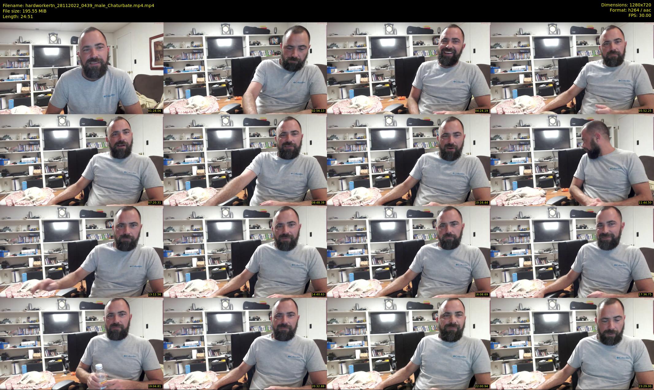 hardworkertn — 25 minute Chaturbate male cam show recording, 720p, Nov 28, 2022