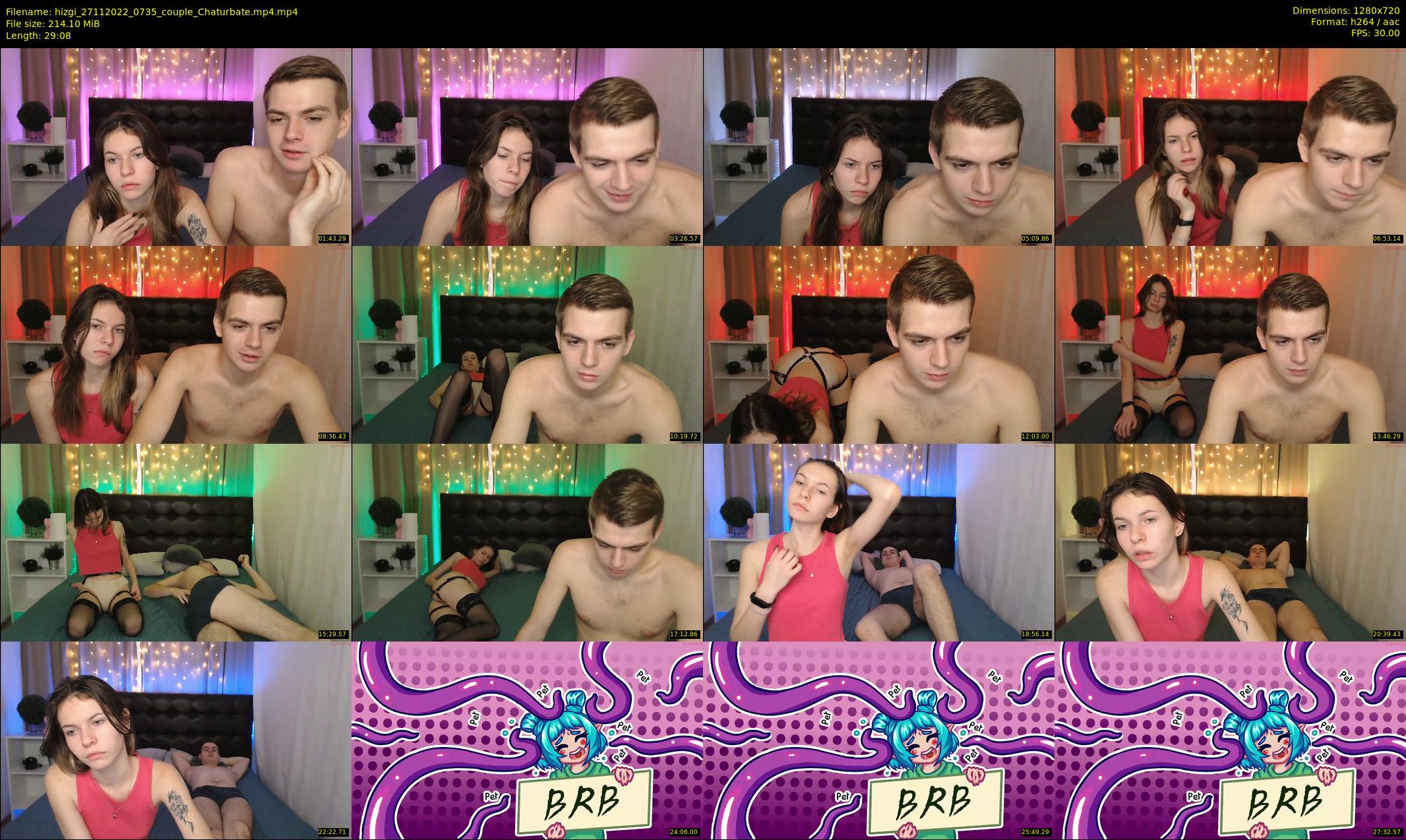 hizgi — 30 minute Chaturbate couple cam show recording, 720p, Nov 27, 2022