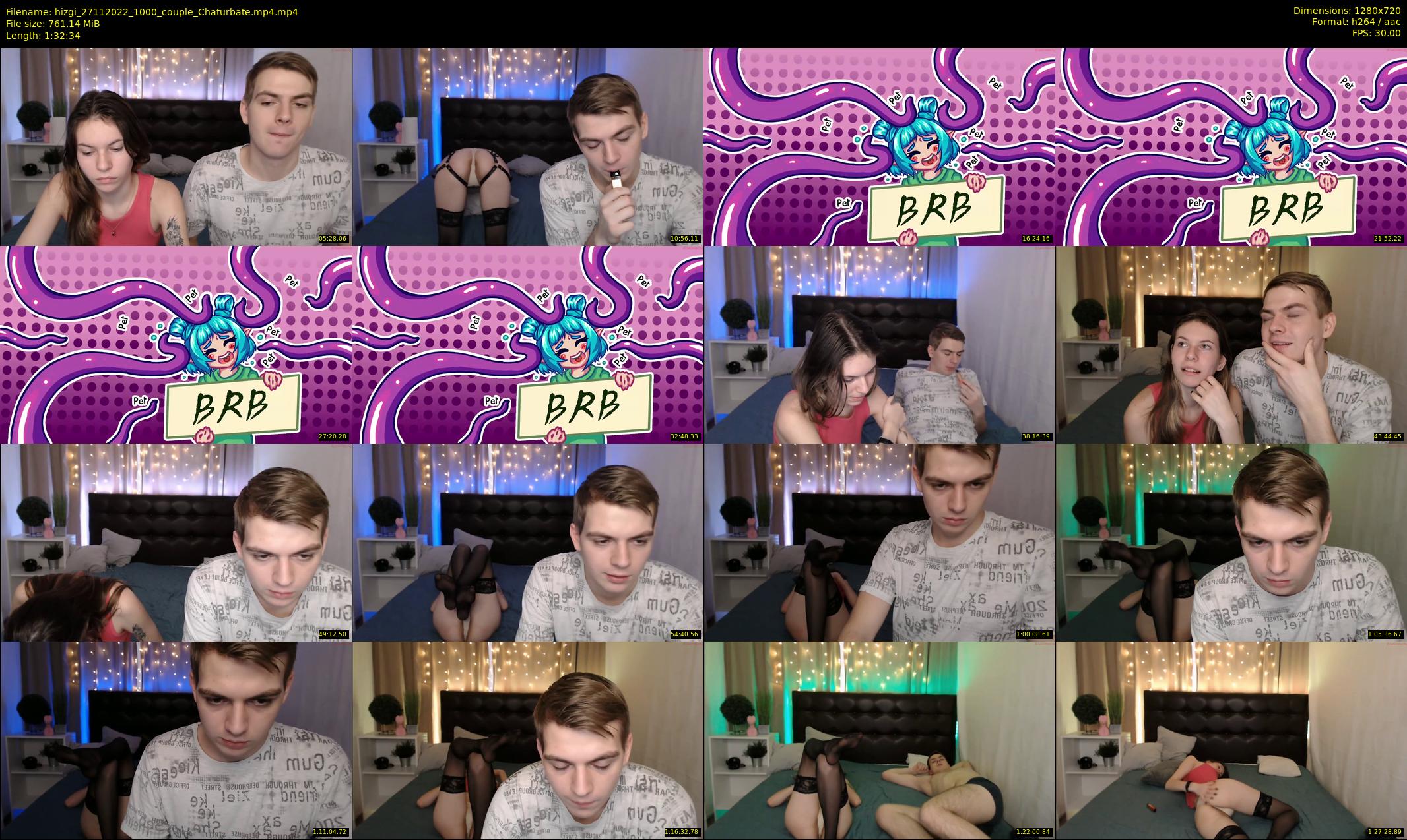 hizgi — 93 minute Chaturbate couple cam show recording, 720p, Nov 27, 2022