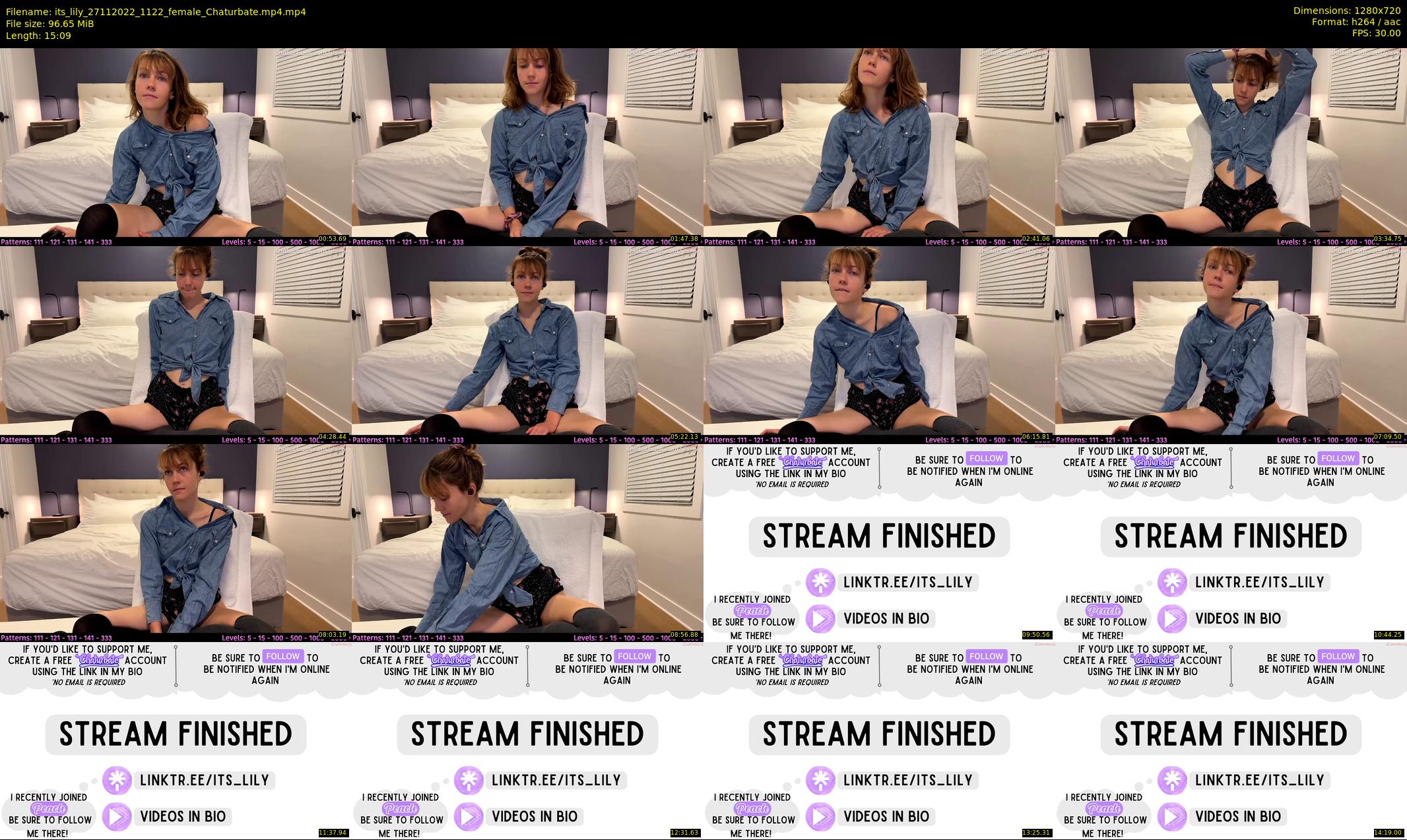 its_lily — 16 minute Chaturbate female cam show recording, 720p, Nov 27, 2022