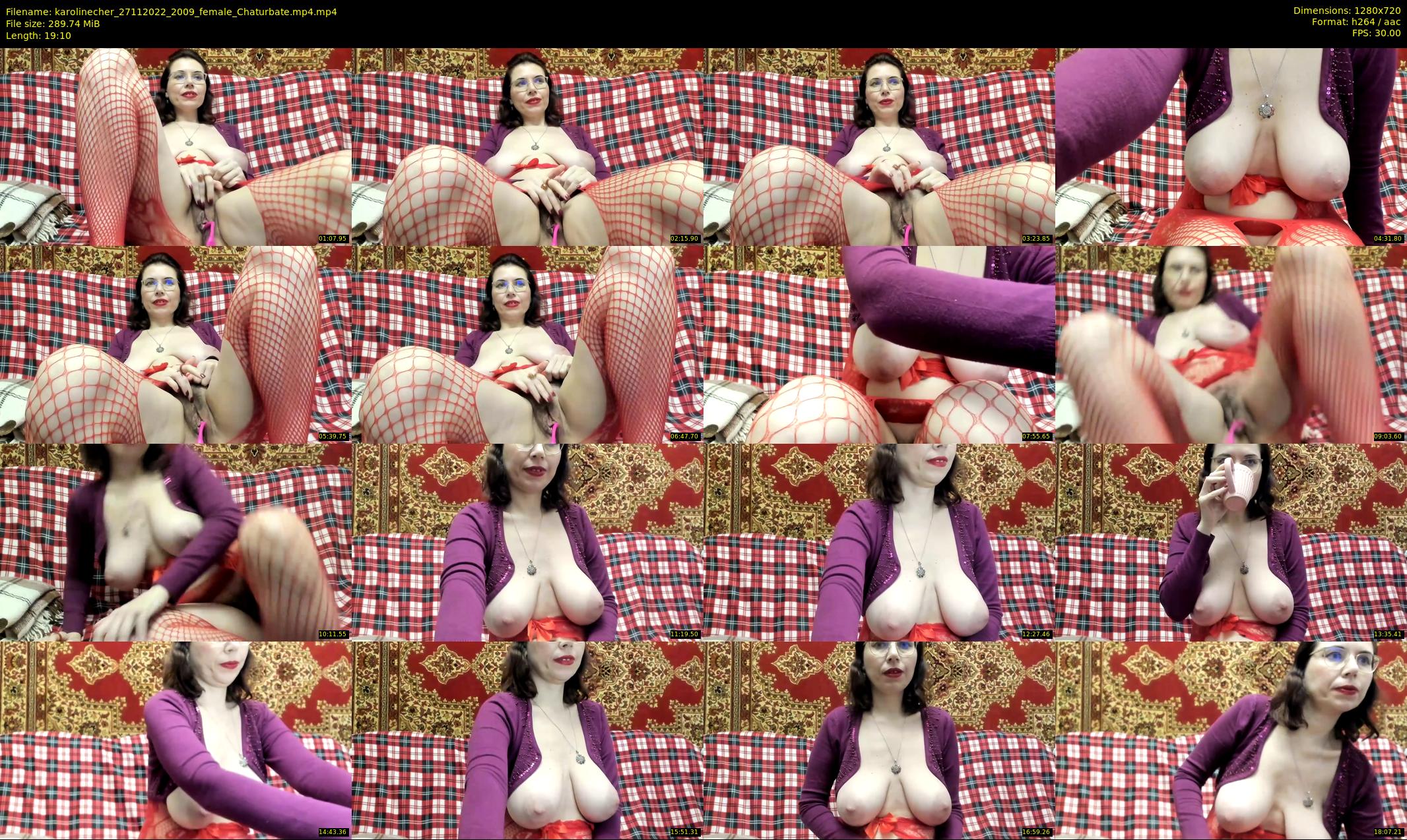 karolinecher — 20 minute Chaturbate female cam show recording, 720p, Nov 27, 2022