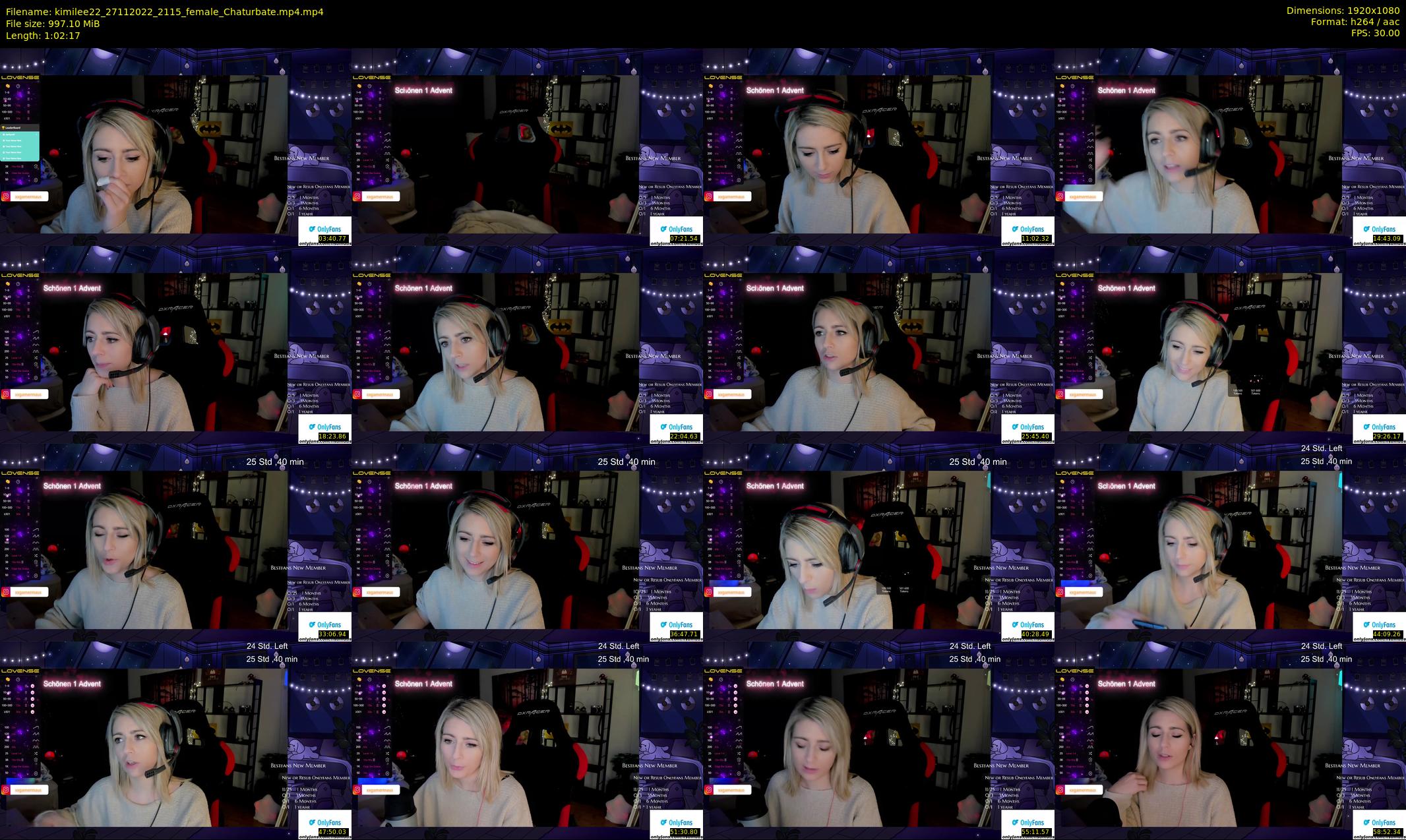 kimilee22 — 63 minute Chaturbate female cam show recording, 1080p, Nov 27, 2022