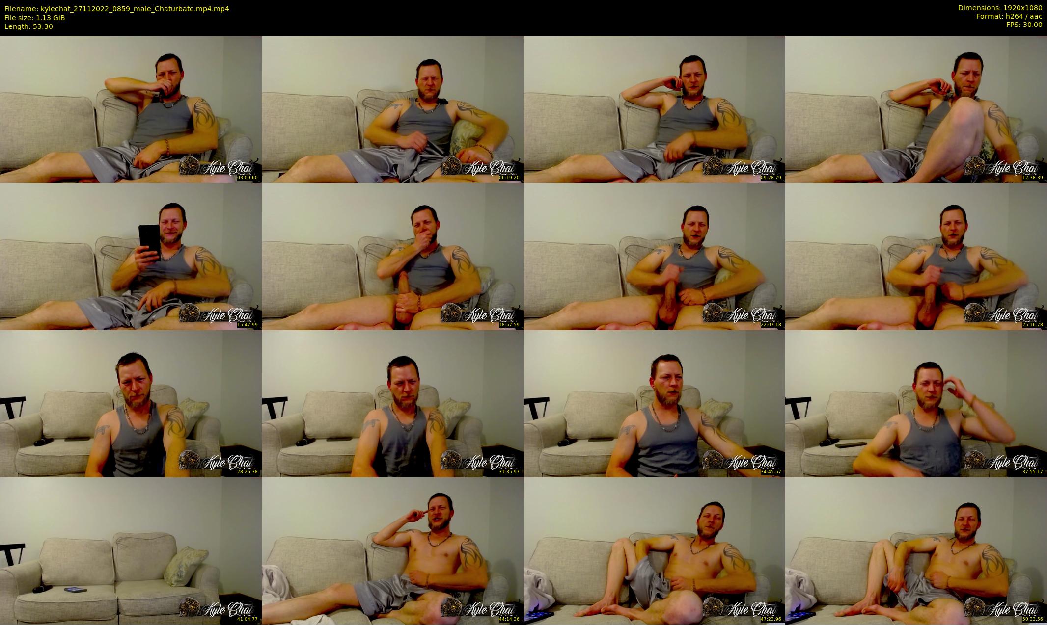 kylechat — 54 minute Chaturbate male cam show recording, 1080p, Nov 27, 2022