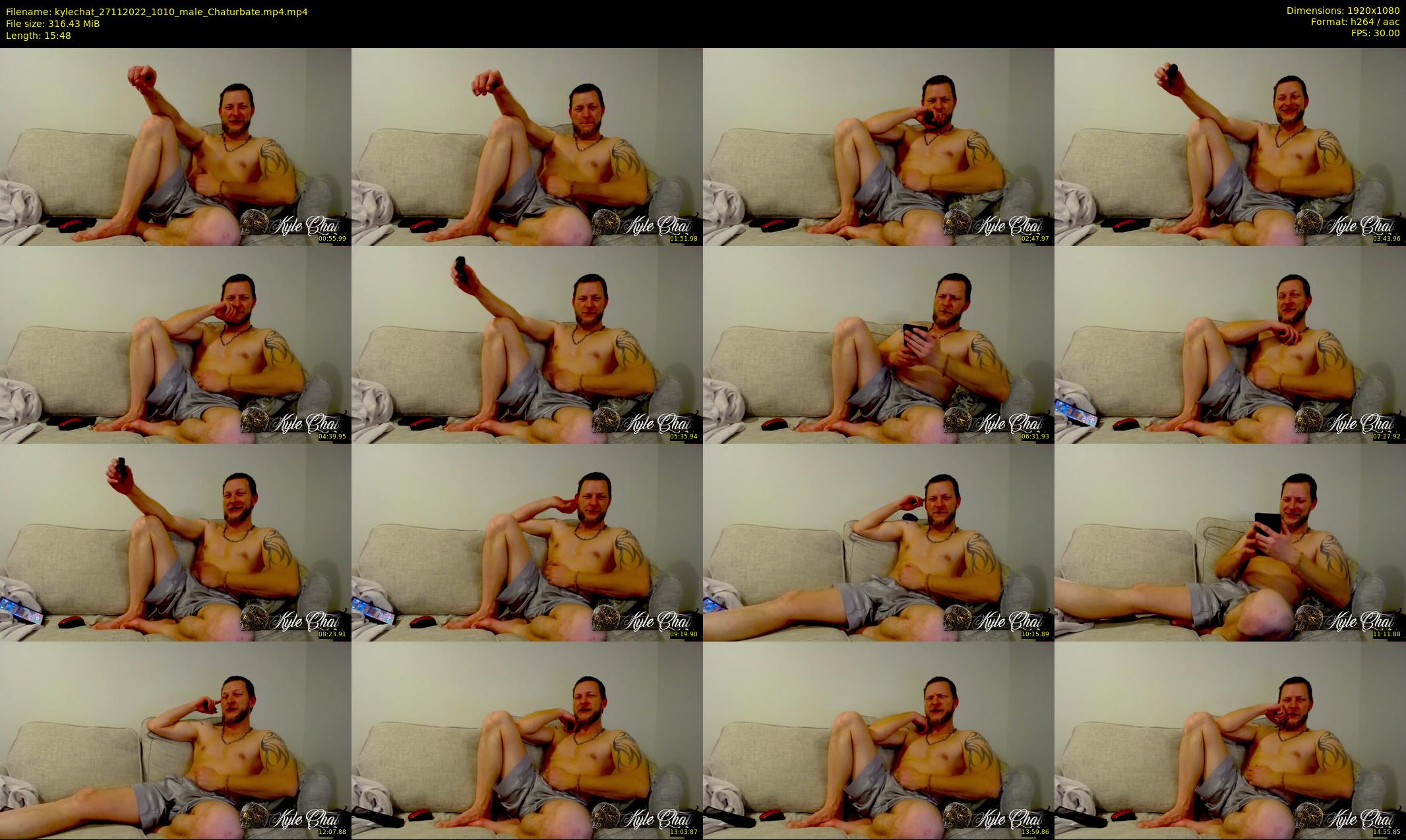 kylechat — 16 minute Chaturbate male cam show recording, 1080p, Nov 27, 2022