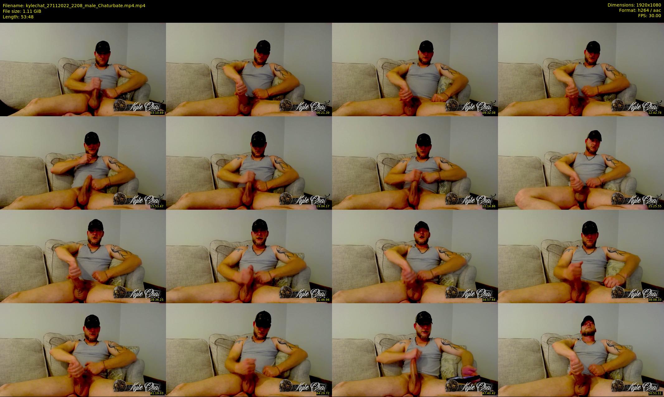 kylechat — 54 minute Chaturbate male cam show recording, 1080p, Nov 27, 2022
