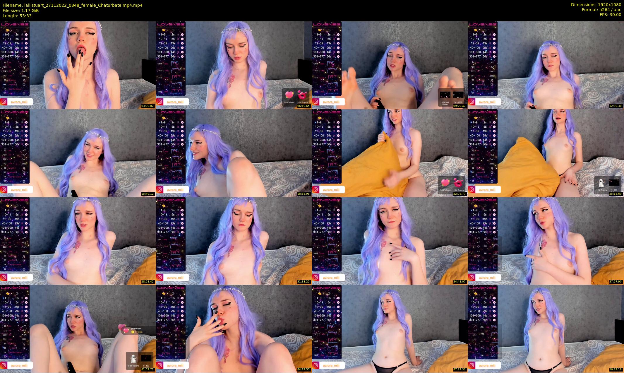 lallistuart — 54 minute Chaturbate female cam show recording, 1080p, Nov 27, 2022