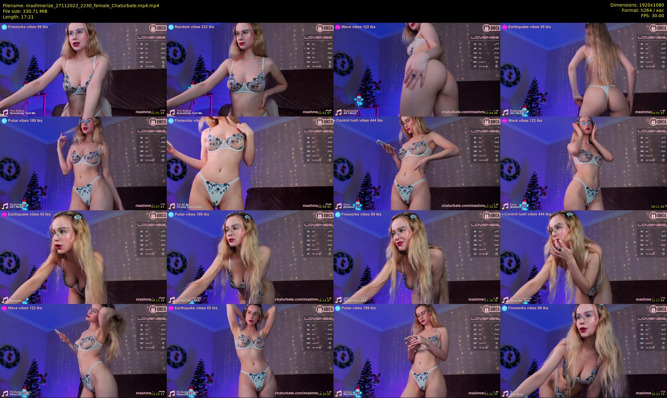 mashmerize — 18 minute Chaturbate female cam show recording, 1080p, Nov 27, 2022