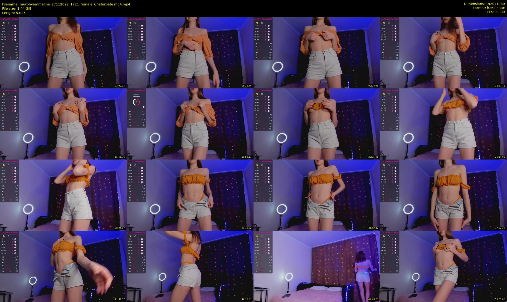 murphyemmeline — 54 minute Chaturbate female cam show recording, 1080p, Nov 27, 2022