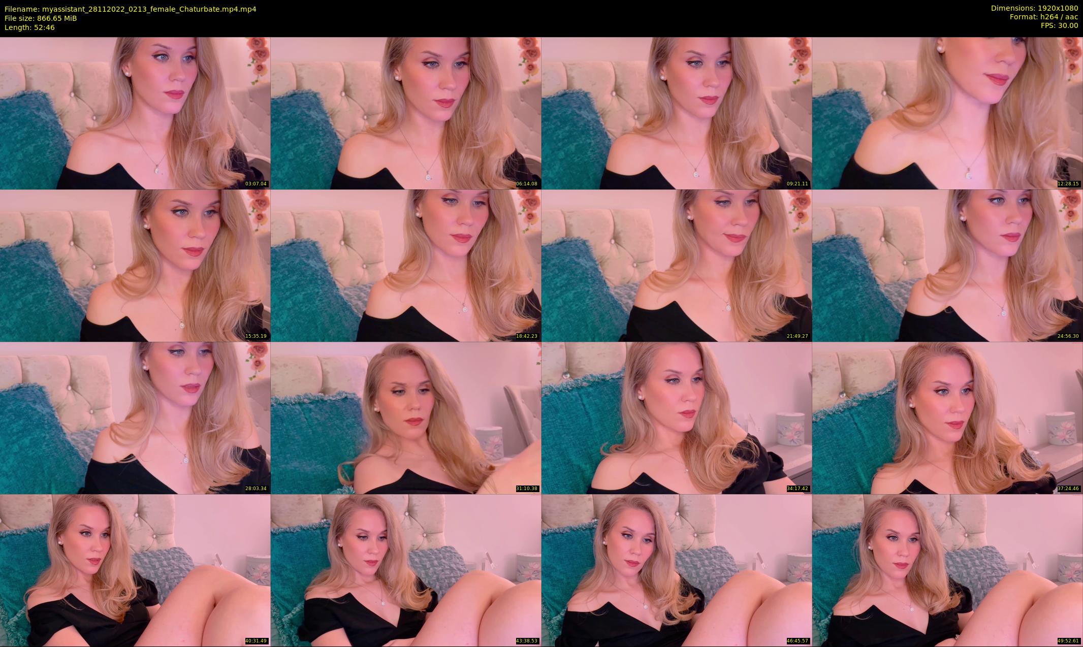 myassistant — 53 minute Chaturbate female cam show recording, 1080p, Nov 28, 2022