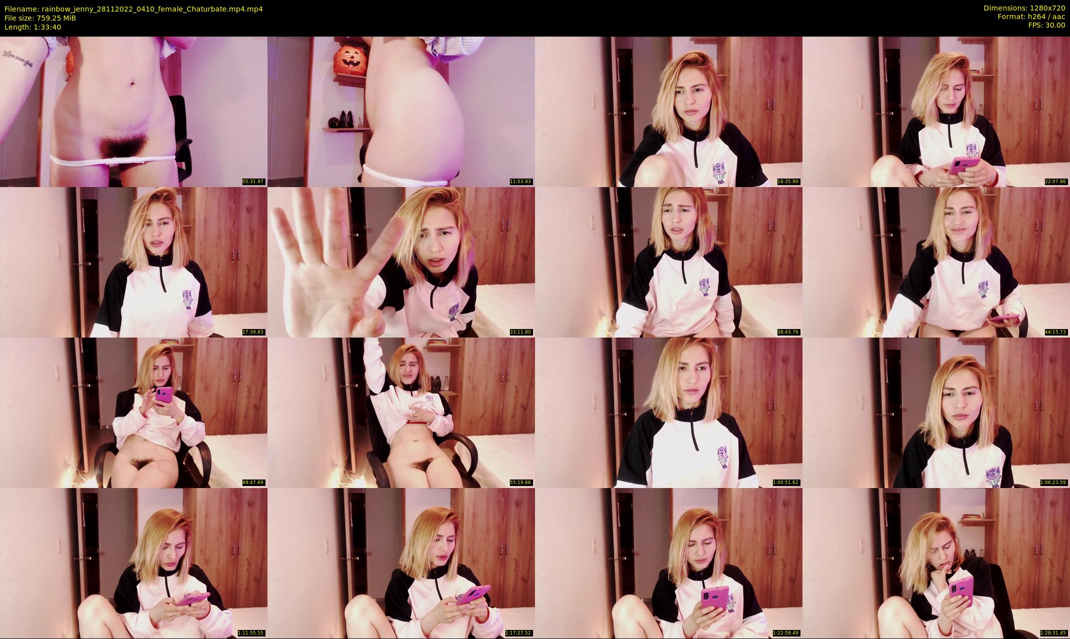 rainbow_jenny — 94 minute Chaturbate female cam show recording, 720p, Nov 28, 2022