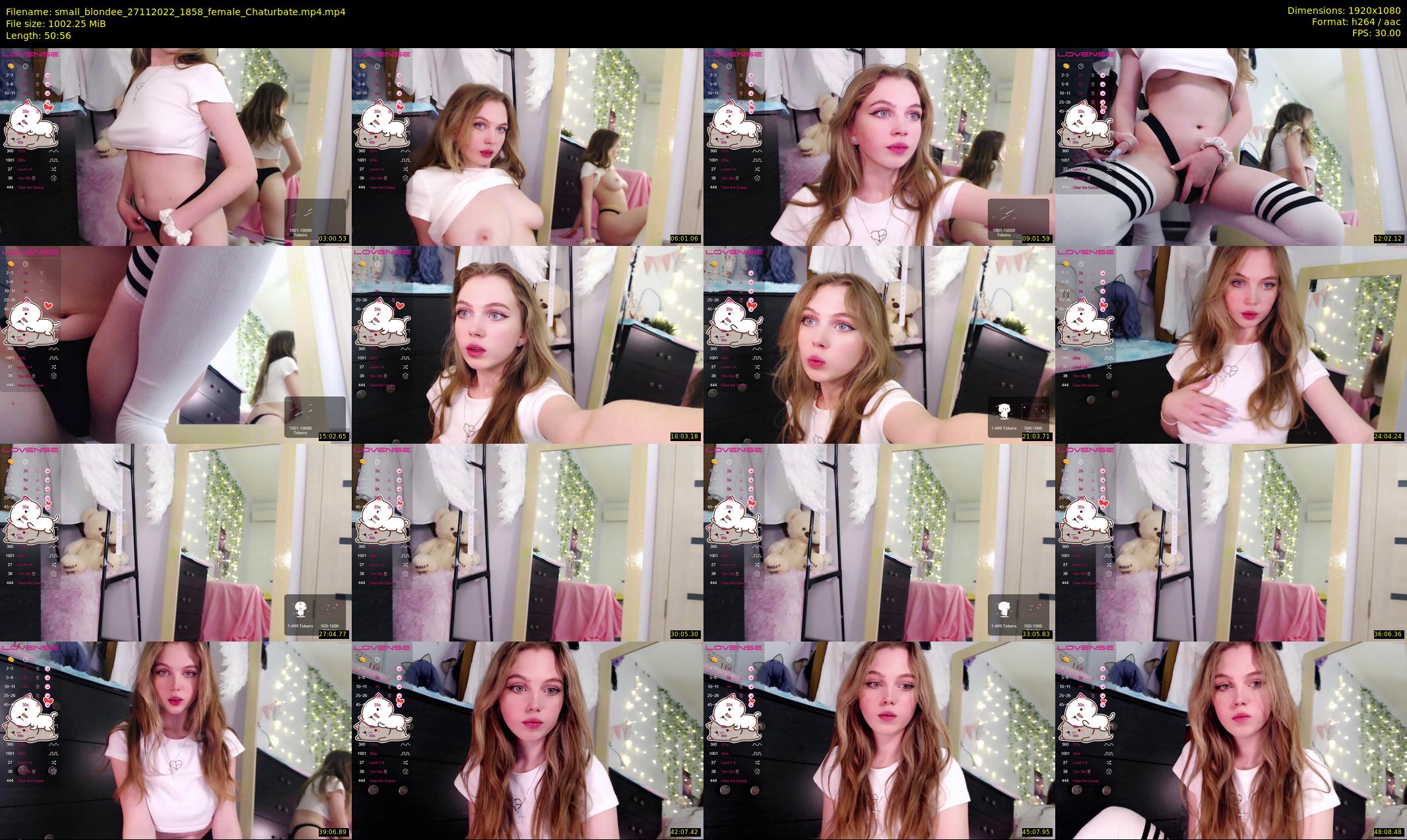 small_blondee — 51 minute Chaturbate female cam show recording, 1080p, Nov 27, 2022