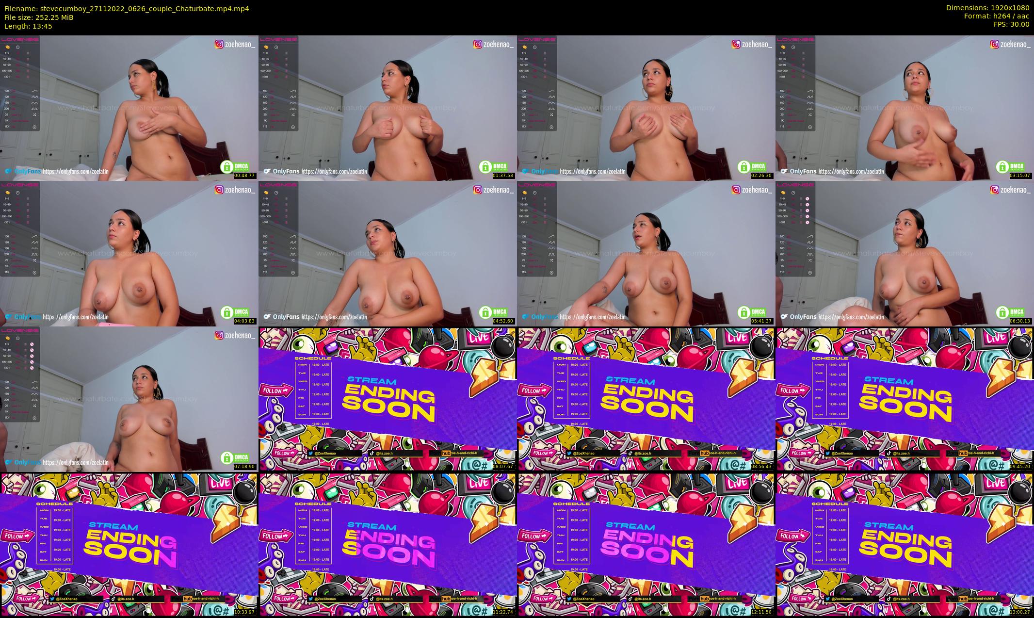 stevecumboy — 14 minute Chaturbate couple cam show recording, 1080p, Nov 27, 2022