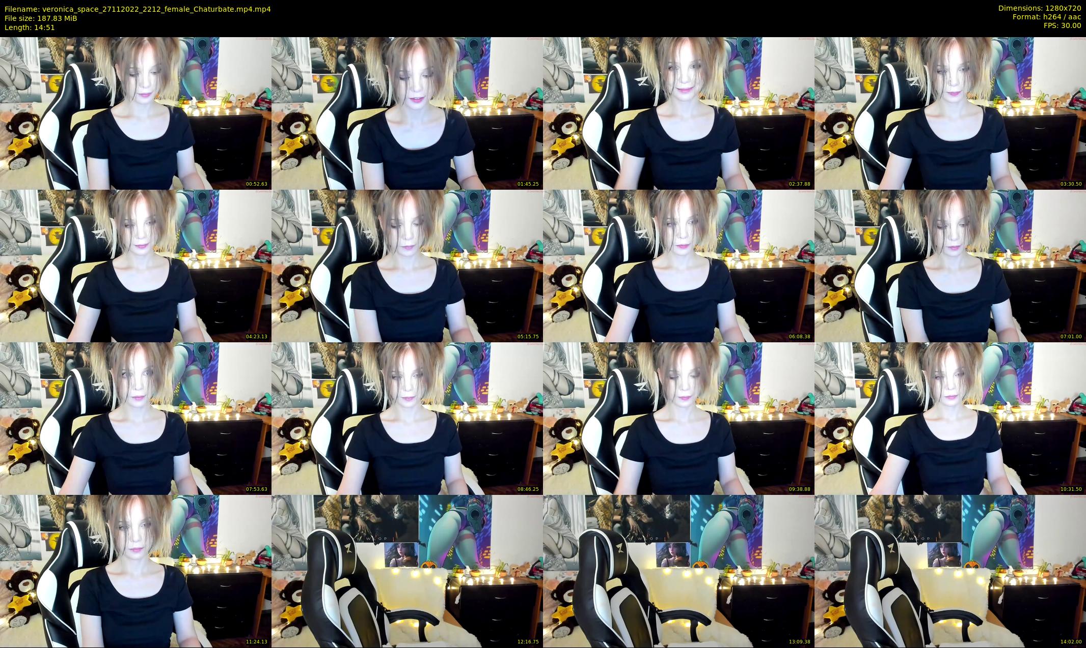 veronica_space — 15 minute Chaturbate female cam show recording, 720p, Nov 27, 2022