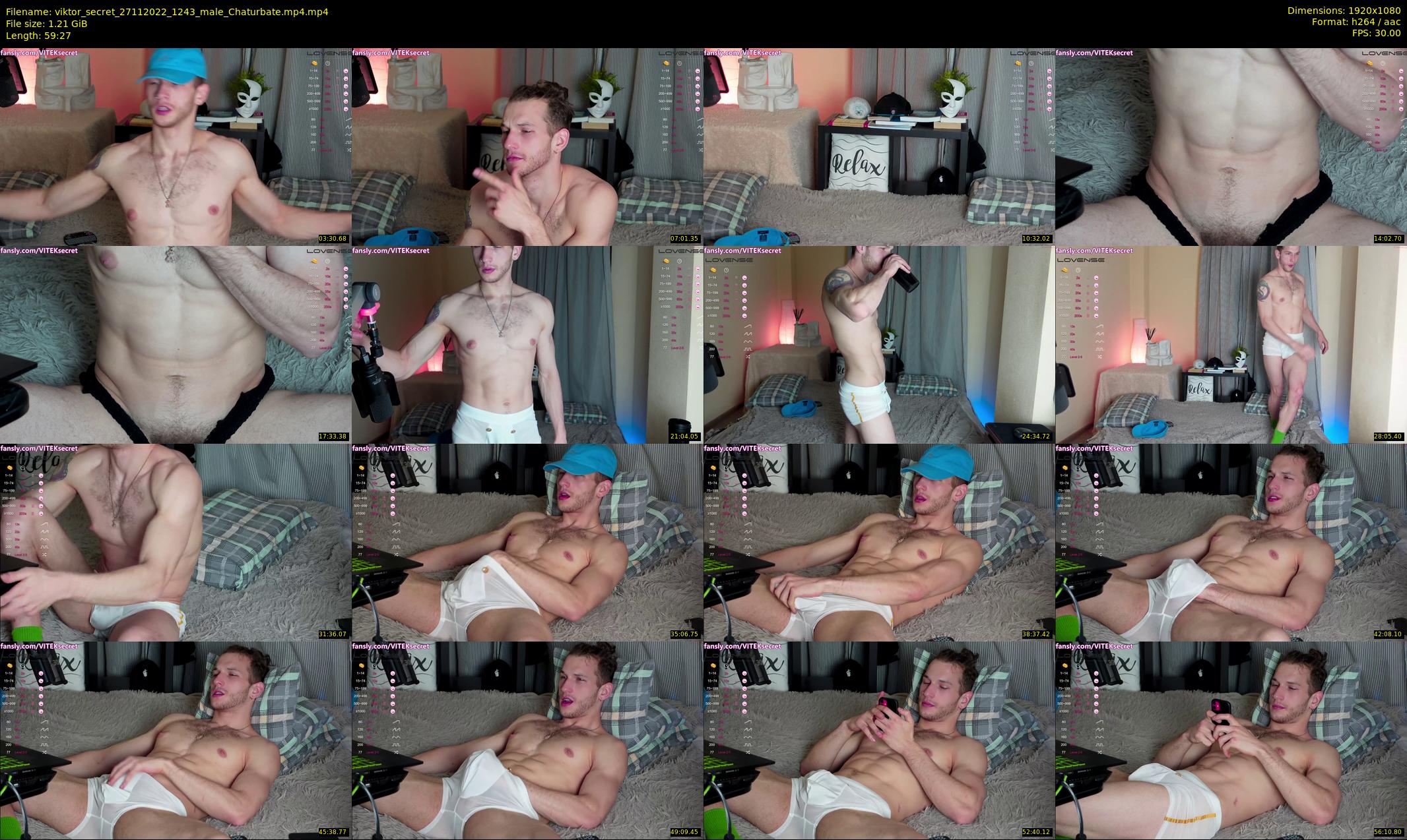 viktor_secret — 60 minute Chaturbate male cam show recording, 1080p, Nov 27, 2022