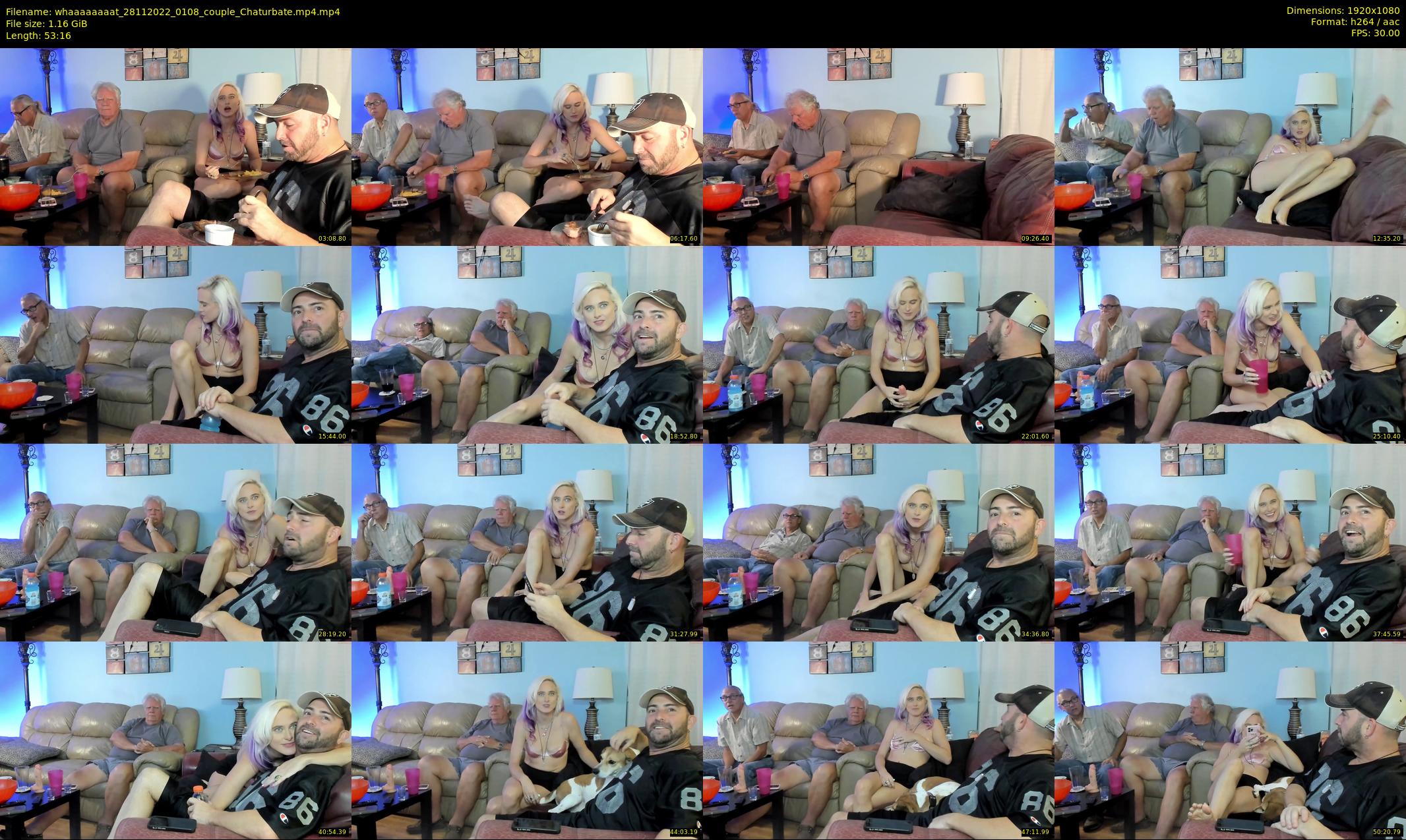 whaaaaaaaat — 54 minute Chaturbate couple cam show recording, 1080p, Nov 28, 2022