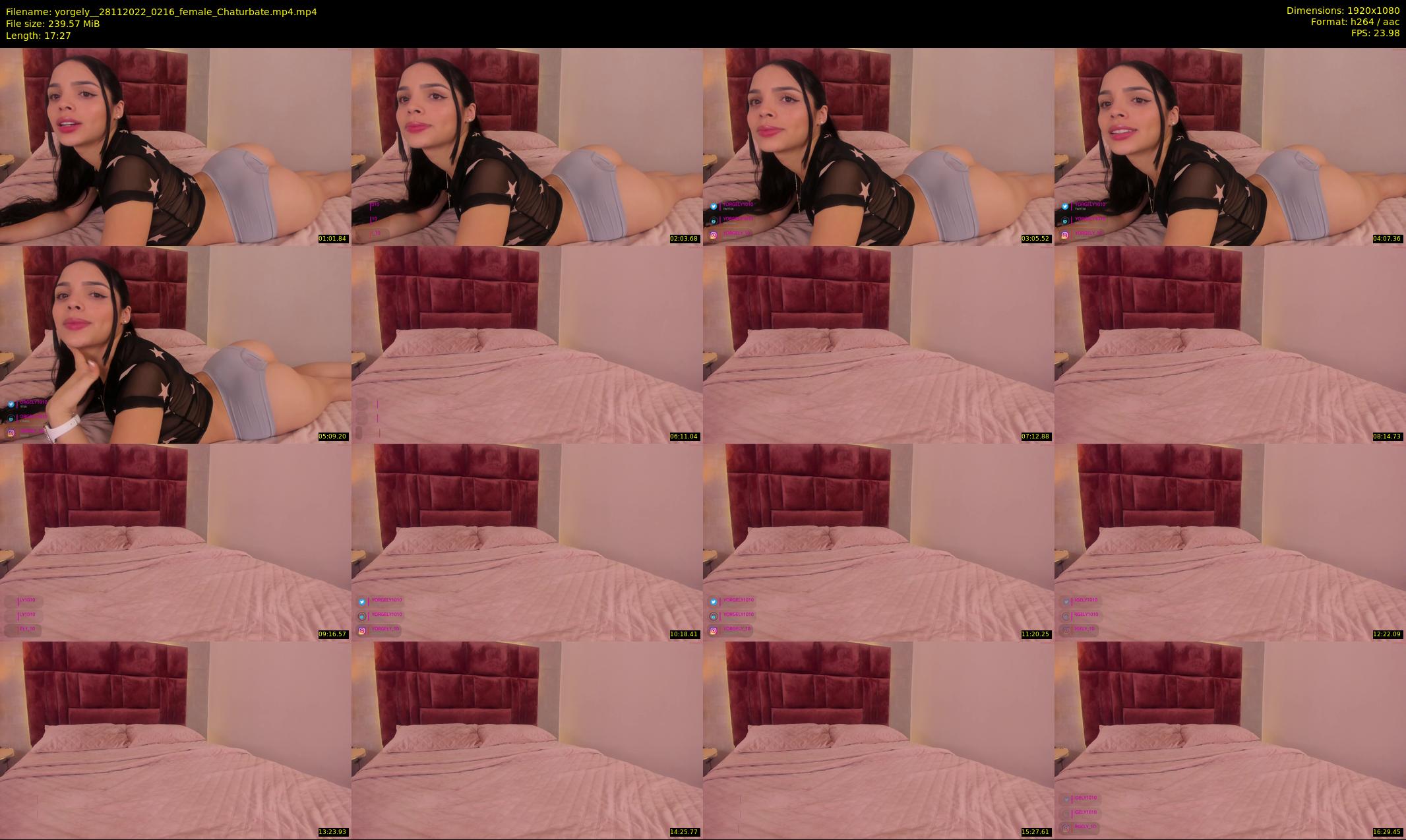 yorgely_ — 18 minute Chaturbate female cam show recording, 1080p, Nov 28, 2022
