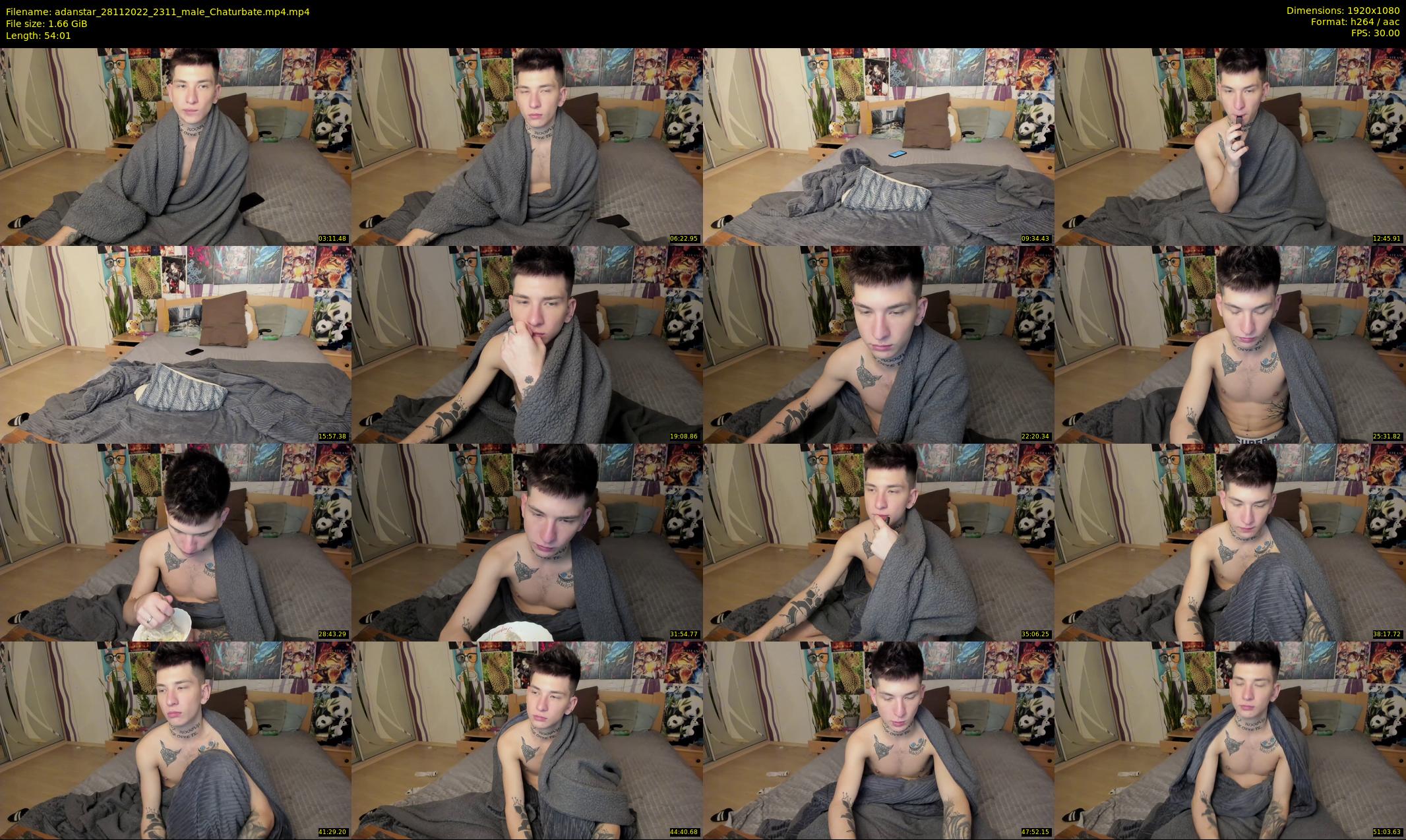 adanstar — 55 minute Chaturbate male cam show recording, 1080p, Nov 28, 2022