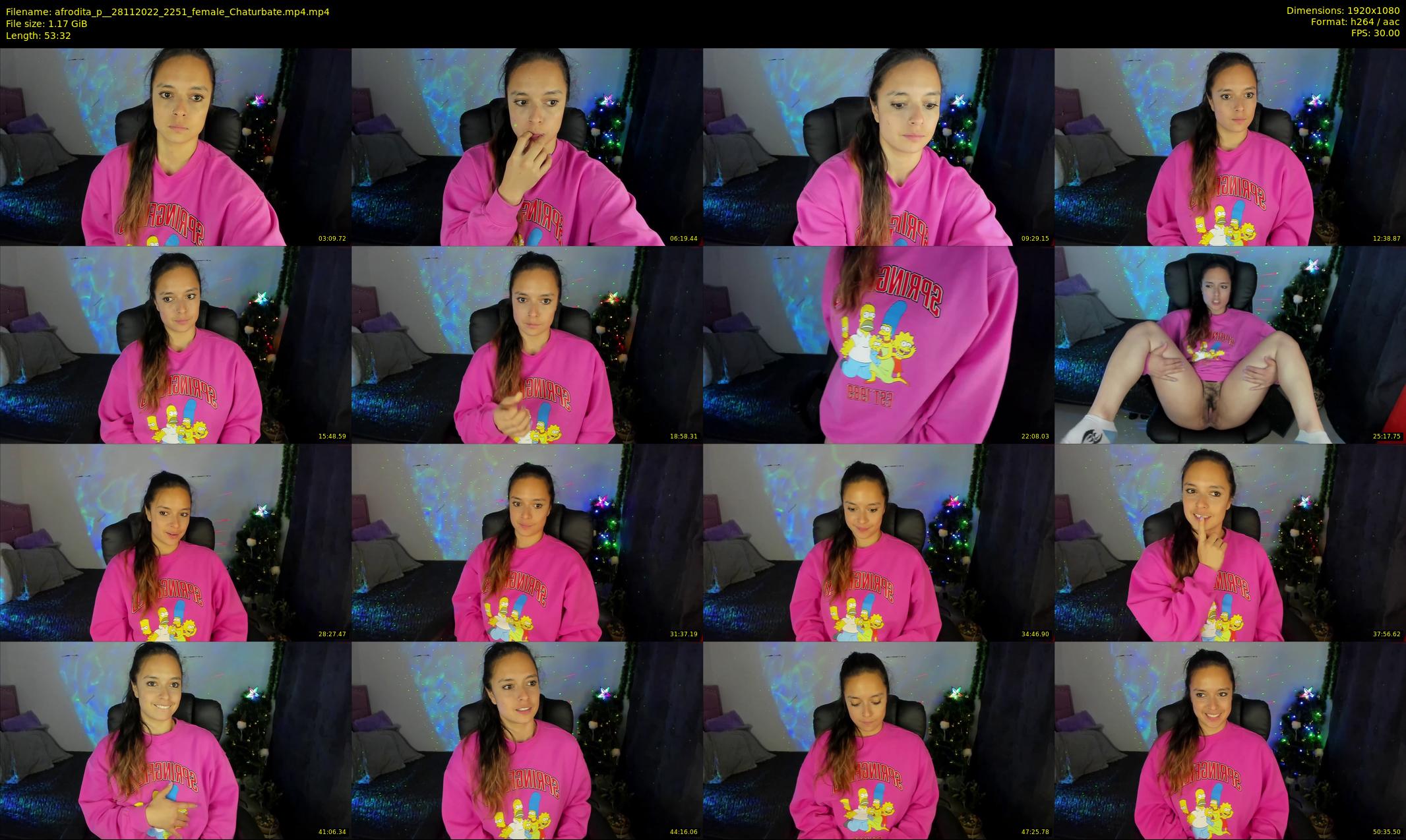 afrodita_p_ — 54 minute Chaturbate female cam show recording, 1080p, Nov 28, 2022