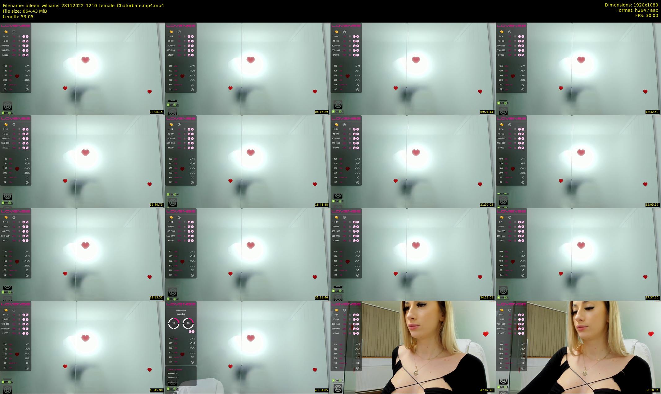 aileen_williams — 54 minute Chaturbate female cam show recording, 1080p, Nov 28, 2022