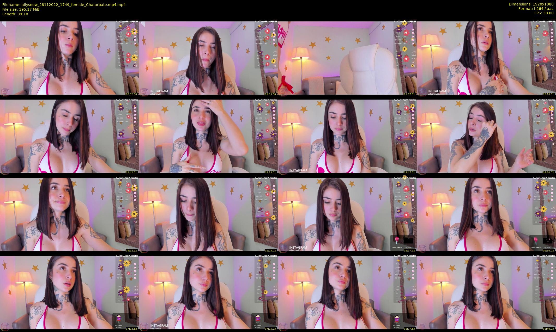 allysnow — 10 minute Chaturbate female cam show recording, 1080p, Nov 28, 2022